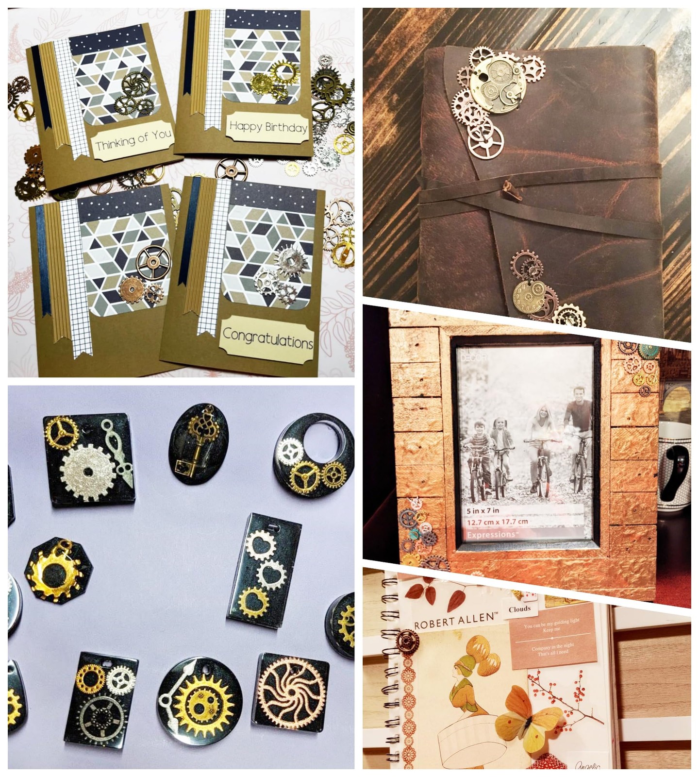 YYHDTYFY 50g Mixed Steampunk Gears Accessories Decor size, color