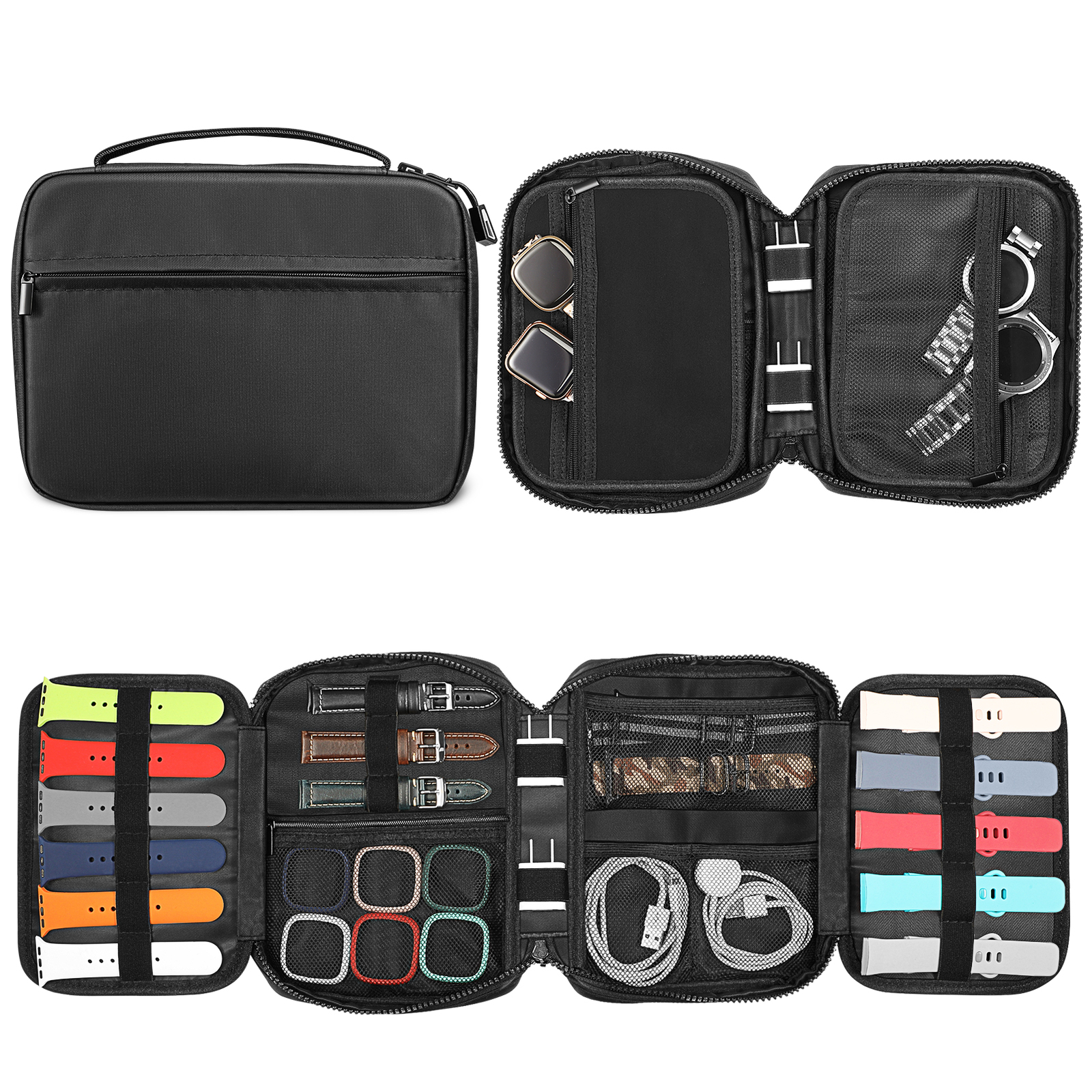 Portable Storage Bag Organizer Pouch For Apple Watch Bands Bracelet Accessories
