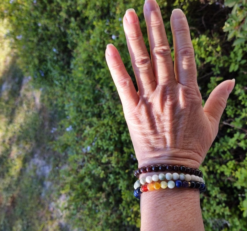 5mm Garnet Gemstone Beads Healing Reiki Chakra Grounding Women Bracelet Gifts