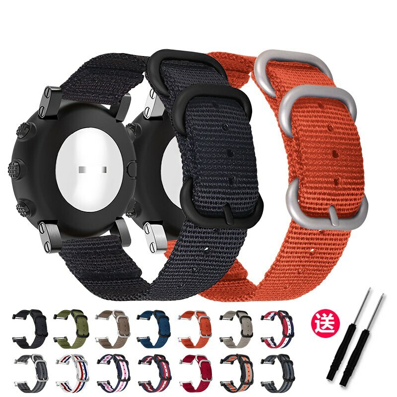 Nylon Strap for Suunto Core Series Watchband Canvas Sports Bracelet w Connectors