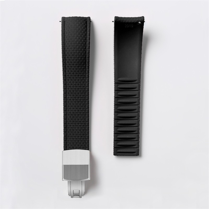 20/21/22mm CTS Fluorocarbon Rubber FKM Quick-Release Watch Strap Adjustable