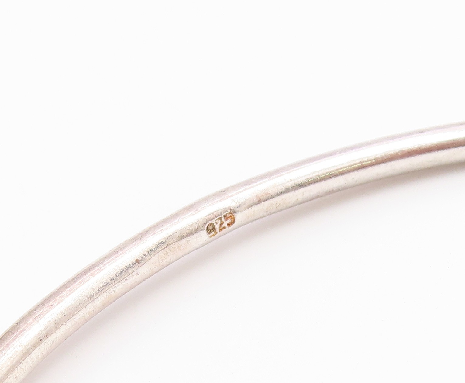 925 Sterling Silver Vintage Etched Diamond Shape Pattern Cuff Bracelet BT9495
