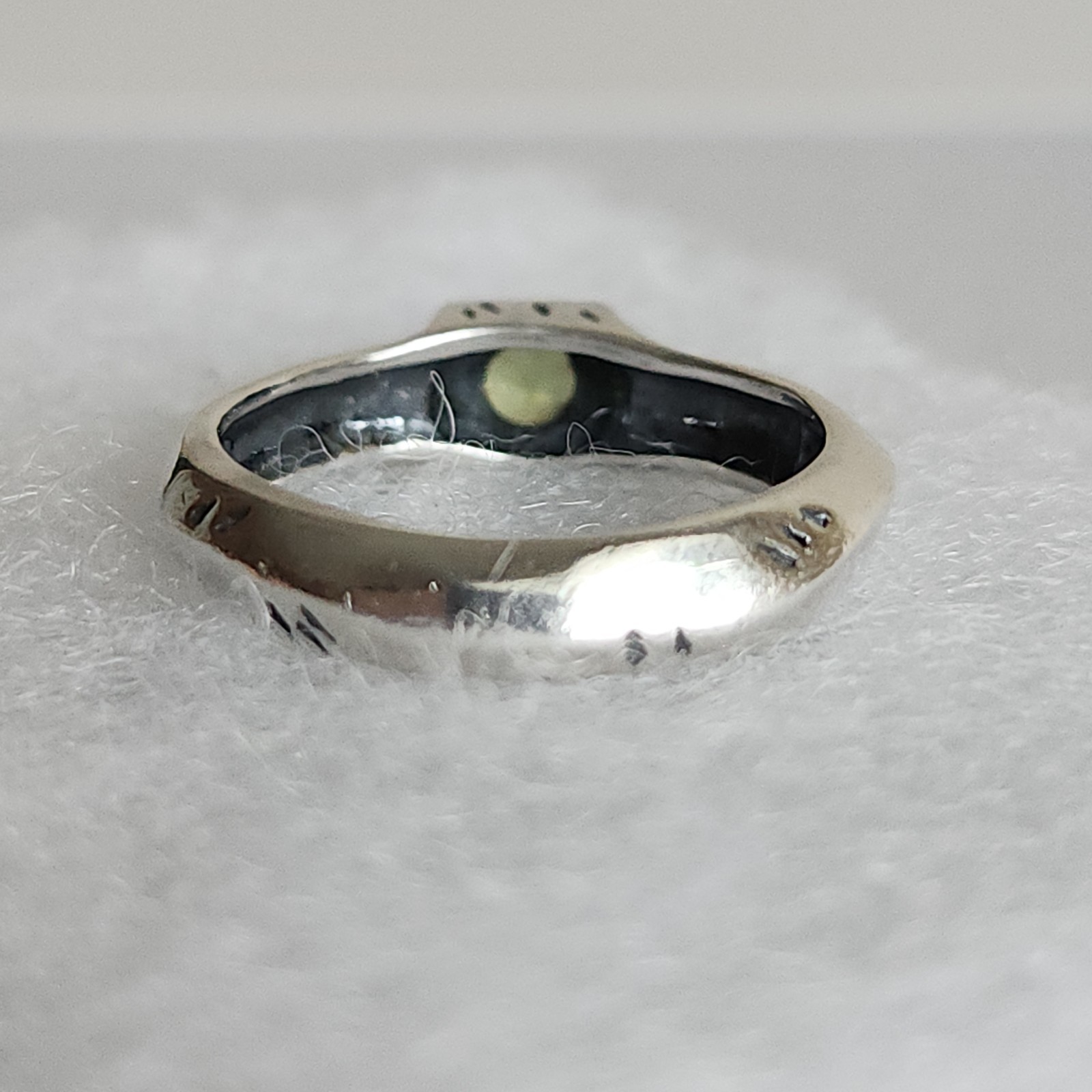 Silpada Sterling Silver Peridot Ring – Size 8.5 – Logo & 925 Stamp