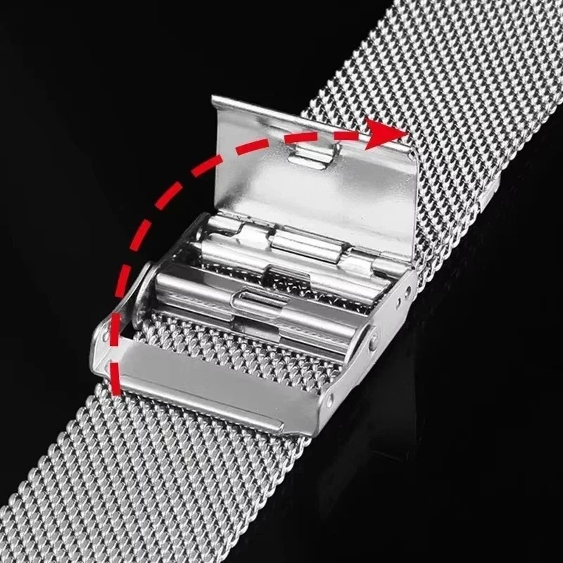 Premium Stainless Steel Milanese Mesh Watch Band Strap 12/14/16/18/20/22/24mm
