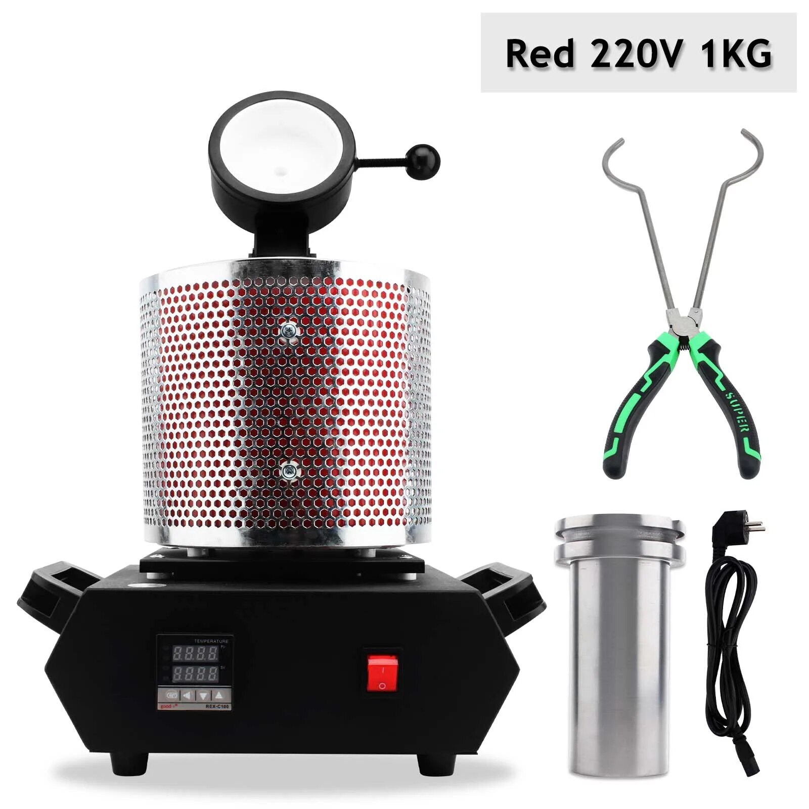 1-3KG 1600W Gold Melting Furnace 1150°C Jewelry Metal Casting