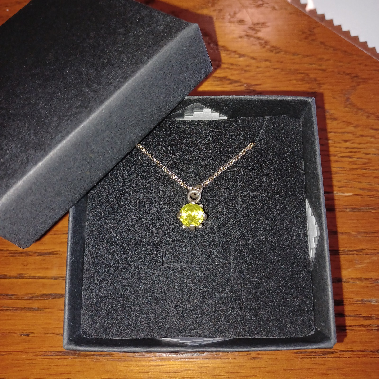 Handmade YAG Yttrium Aluminum Garnet Pendant – Sterling Silver – 18” Chain