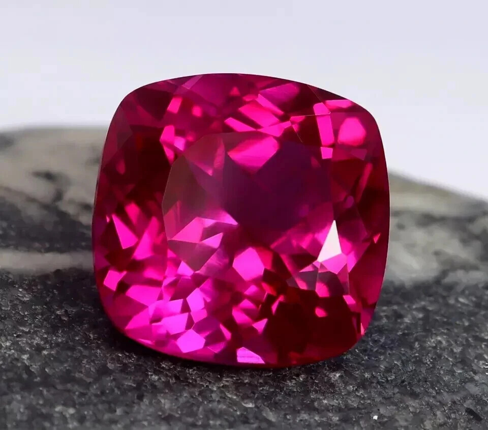 AGL Certified 8.65 Ct Natural Pink Sapphire Cushion Cut Loose Gemstone With Gift