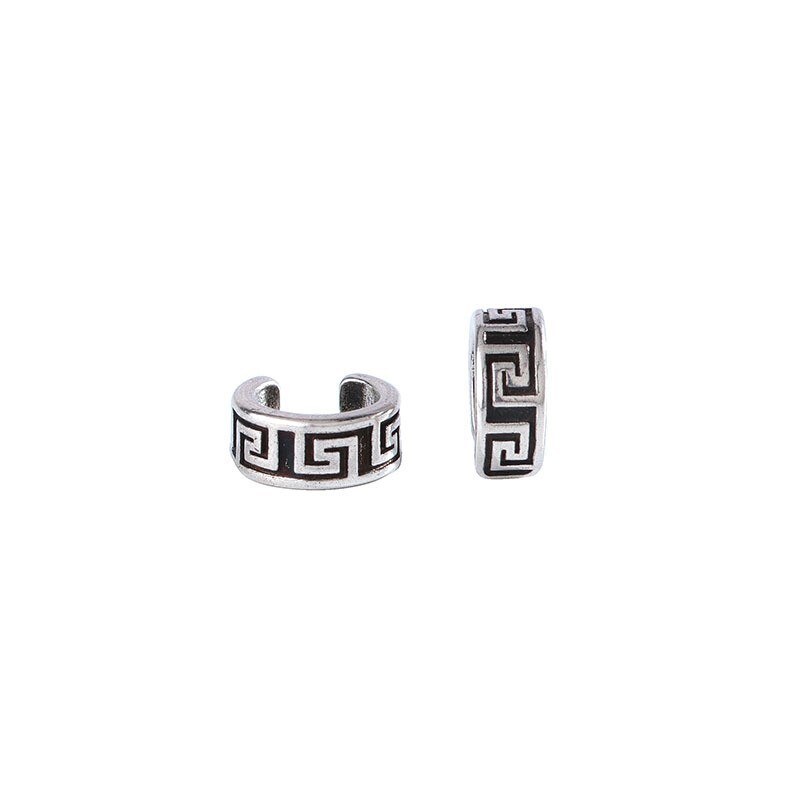 2pcs Retro Silver Simple Small Band Ear Cuff Clip Wrap Earrings 4x10mm Gift L39