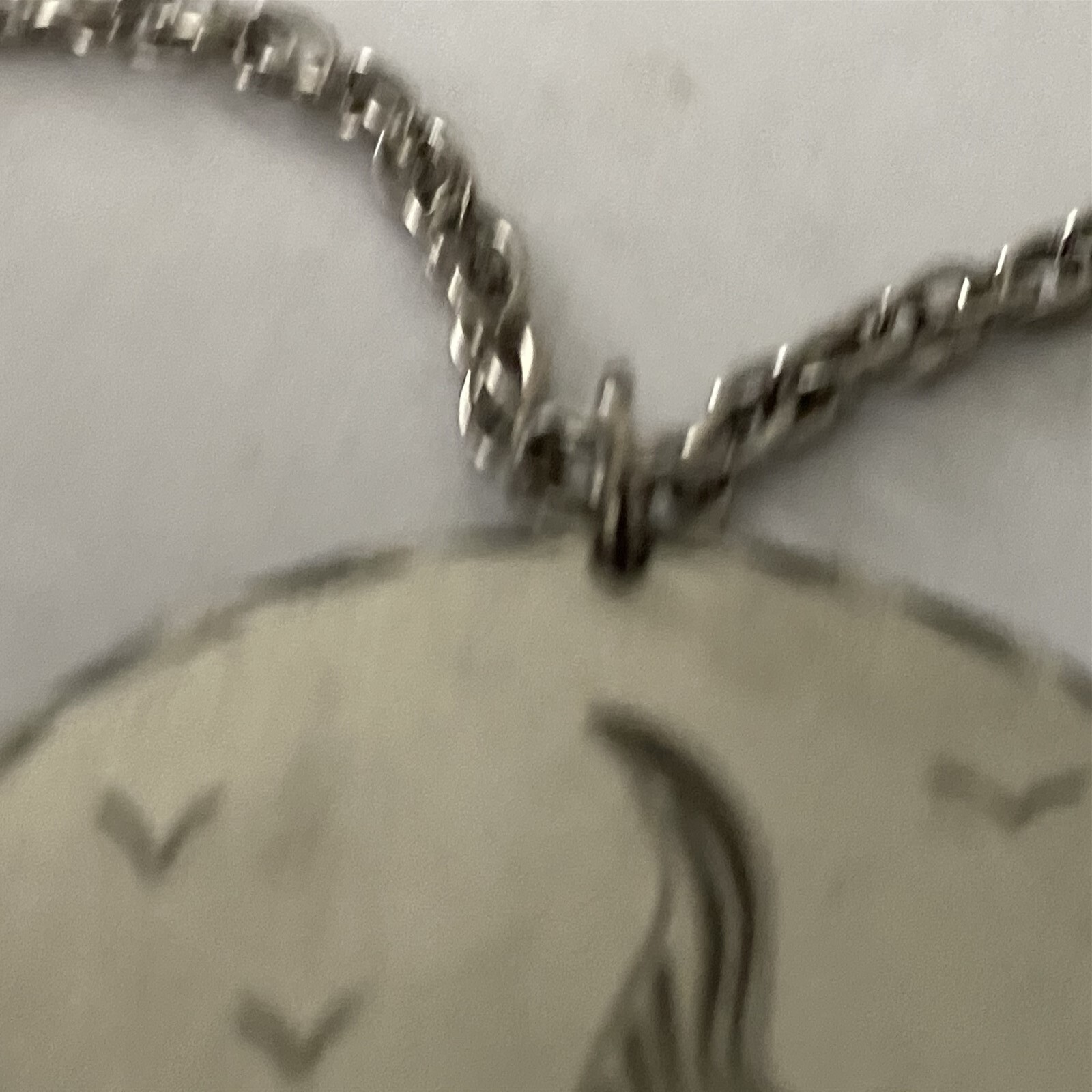 Vintage Heritage Pewter Seagull Pendant Large Round with Chain signed