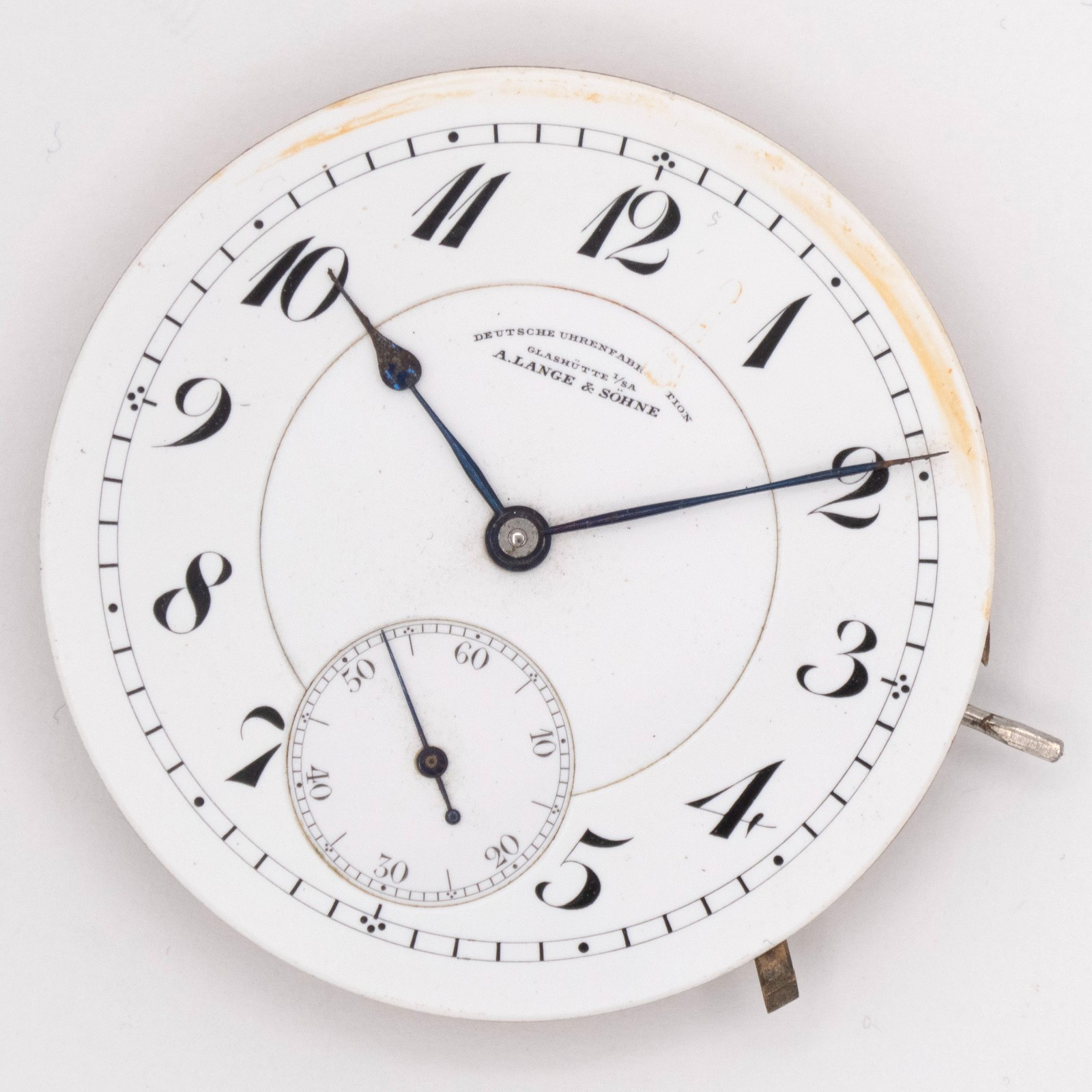 A. Lange & Sohne Glashütte 43.7 x 7.9 mm Lever-Set Antique Pocket Watch Movement