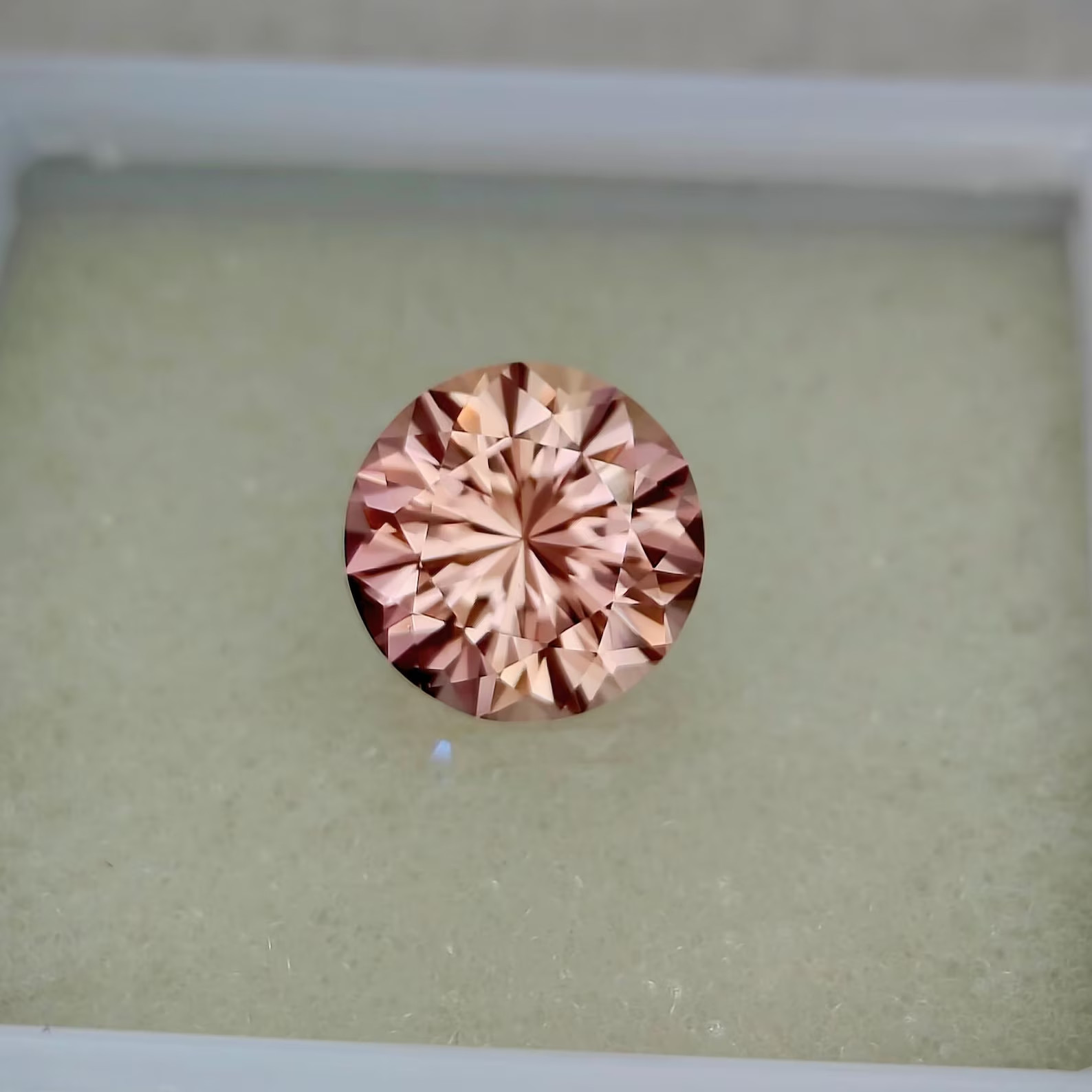 10.00 Ct Natural Peach Sapphire Loose Round Precision Cut Certified Gemstone