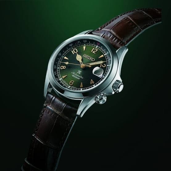 Seiko Prospex Alpinist SPB121J1 Automatic Green Dial Men’s Leather Watch