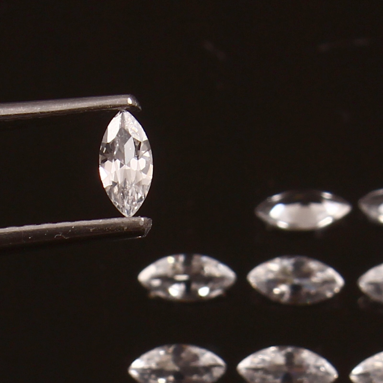 AAA Flawless Ceylon White Sapphire Loose Marquise Gemstone Cut Lot 5 x 2.50 MM