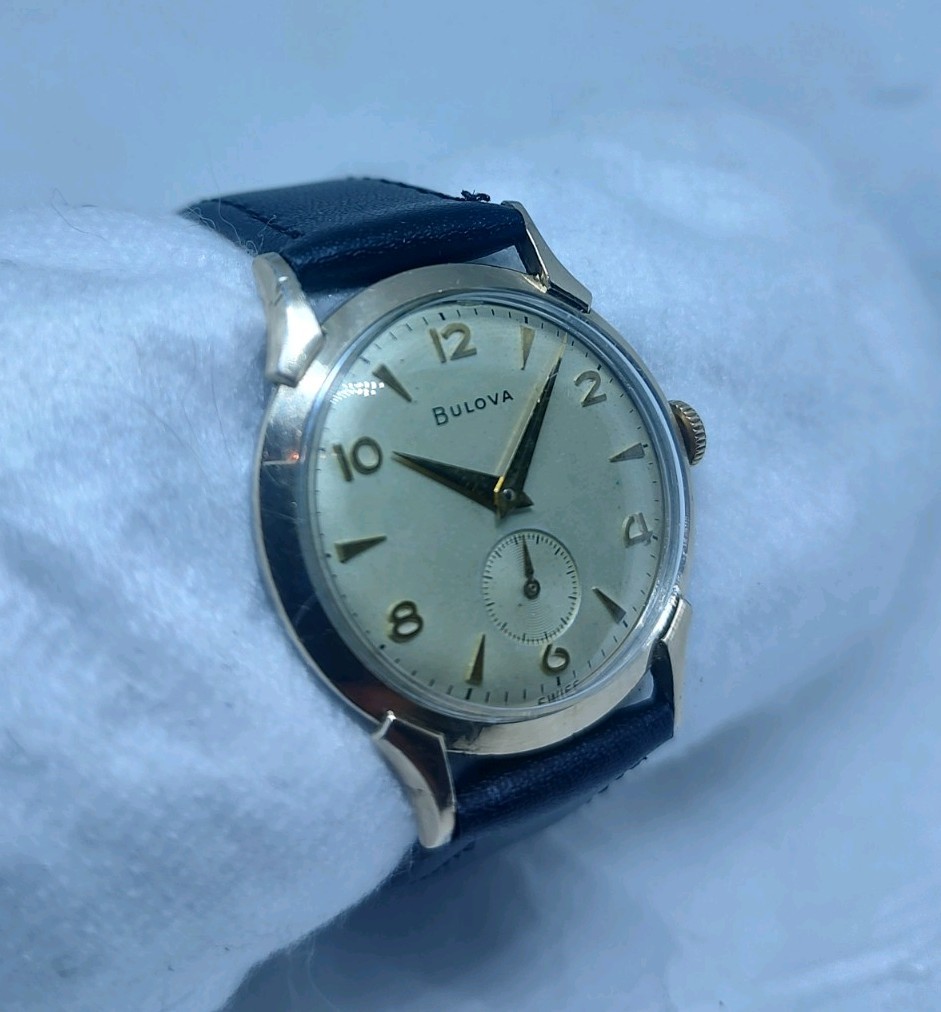 1956 Bulova L6 Gold Filled Dress Watch Fancy Lugs Small Seconds 11AC 17J Manual