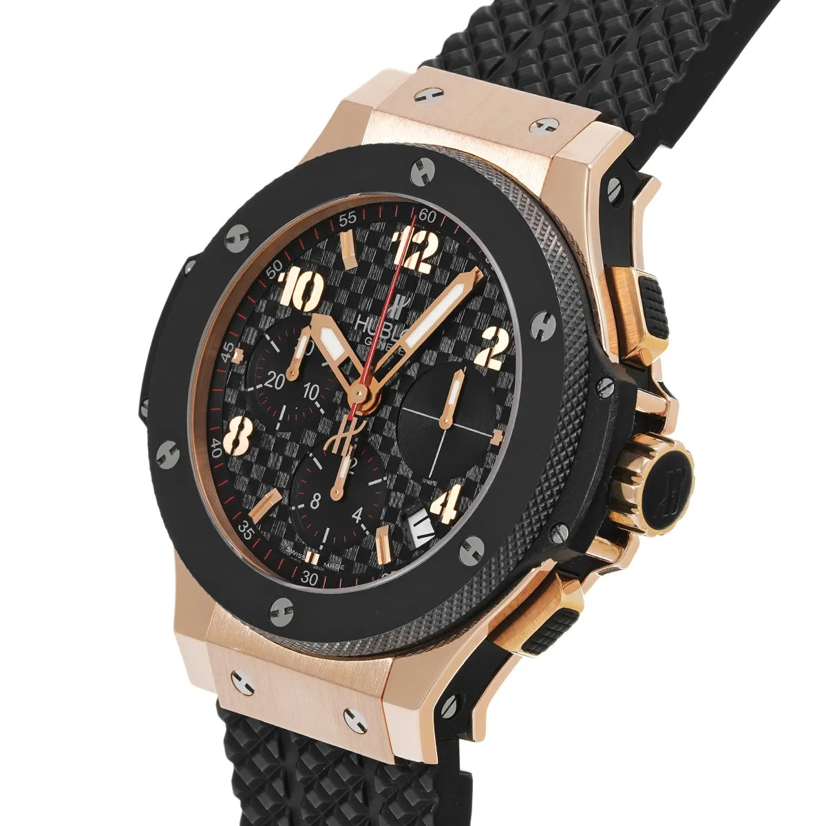Hublot Big Bang 341.PB.131.RX 41mm Pink Gold Black Wristwatch #WW3445