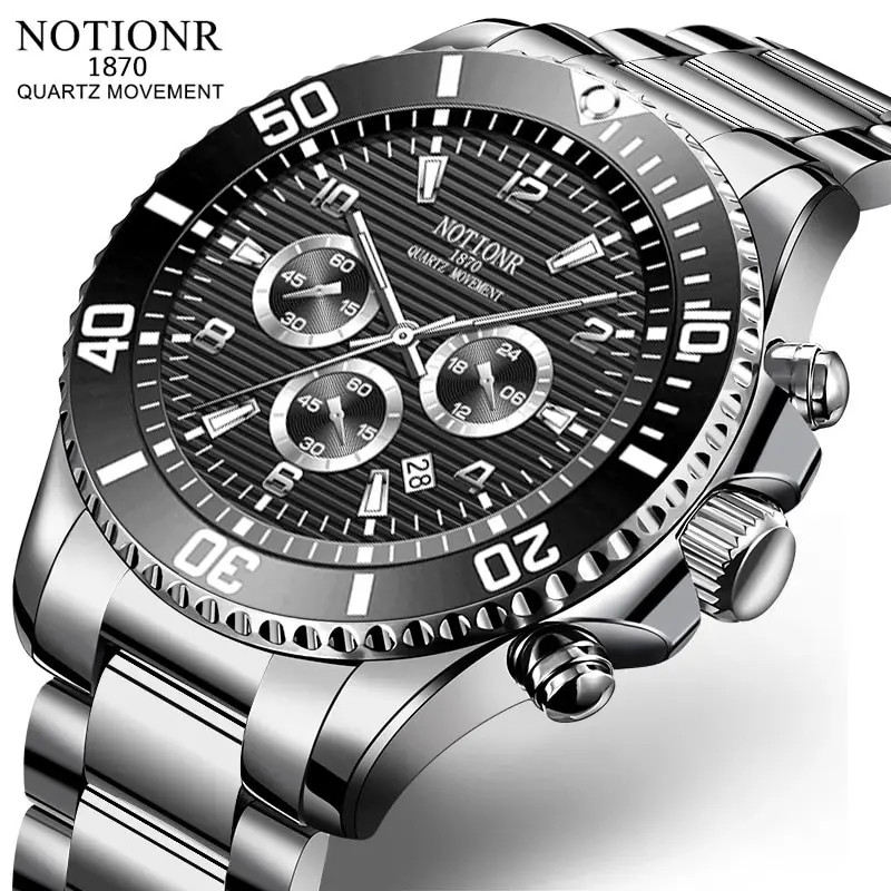Men’s Sports Quartz Wristwatch – Luminous Business Timepiece