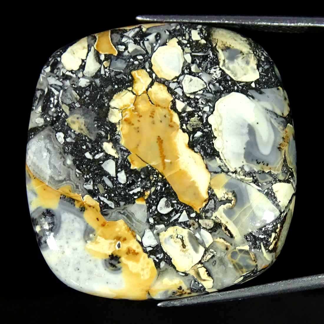 43.50Cts Natural Maligano Jasper Cushion Cabochon Loose Gemstone 28x29x5mm