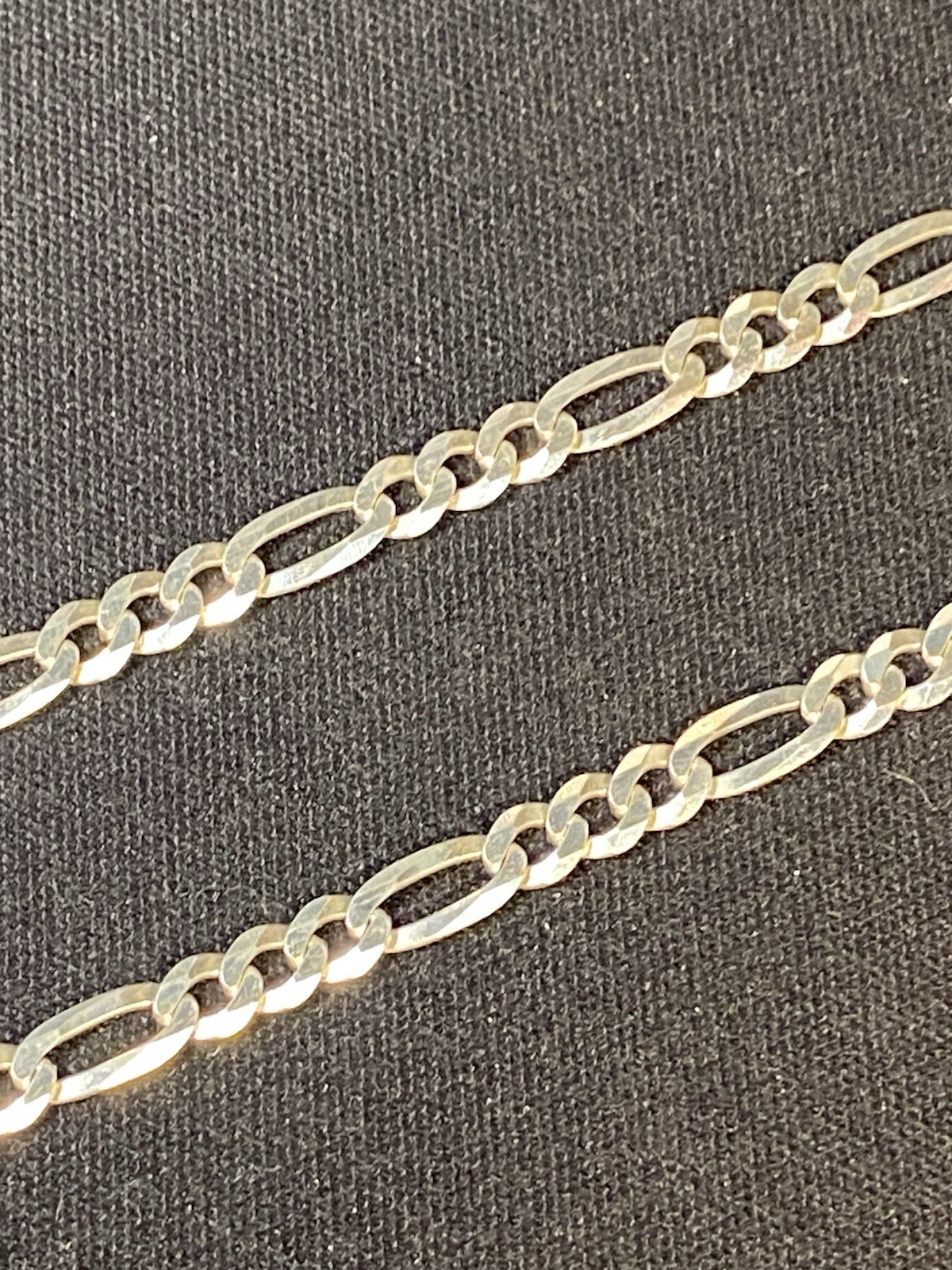925 Sterling Silver Necklace 22″ – 6mm Italian Figaro Style Men’s FREE SHIPPING!