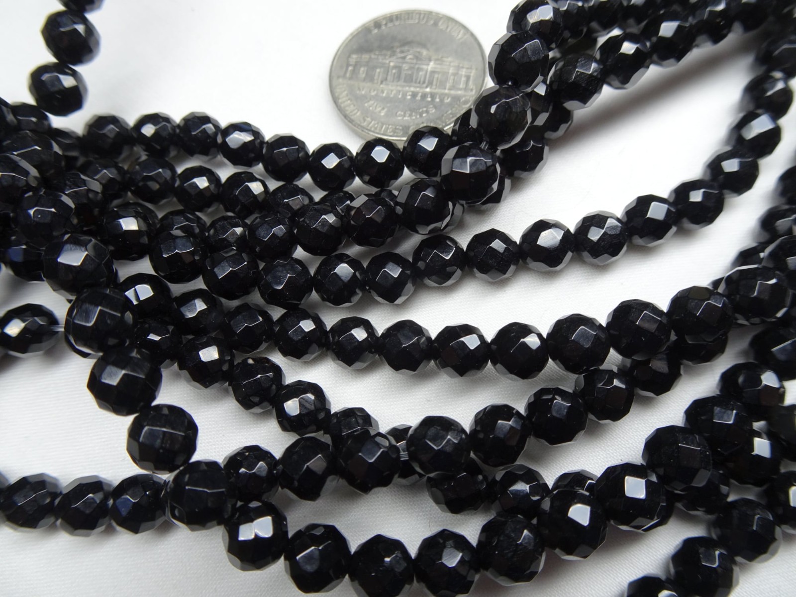 15 1/2″ Strand Chalcedony Faceted Round Stone Beads 6mm A66 DNG