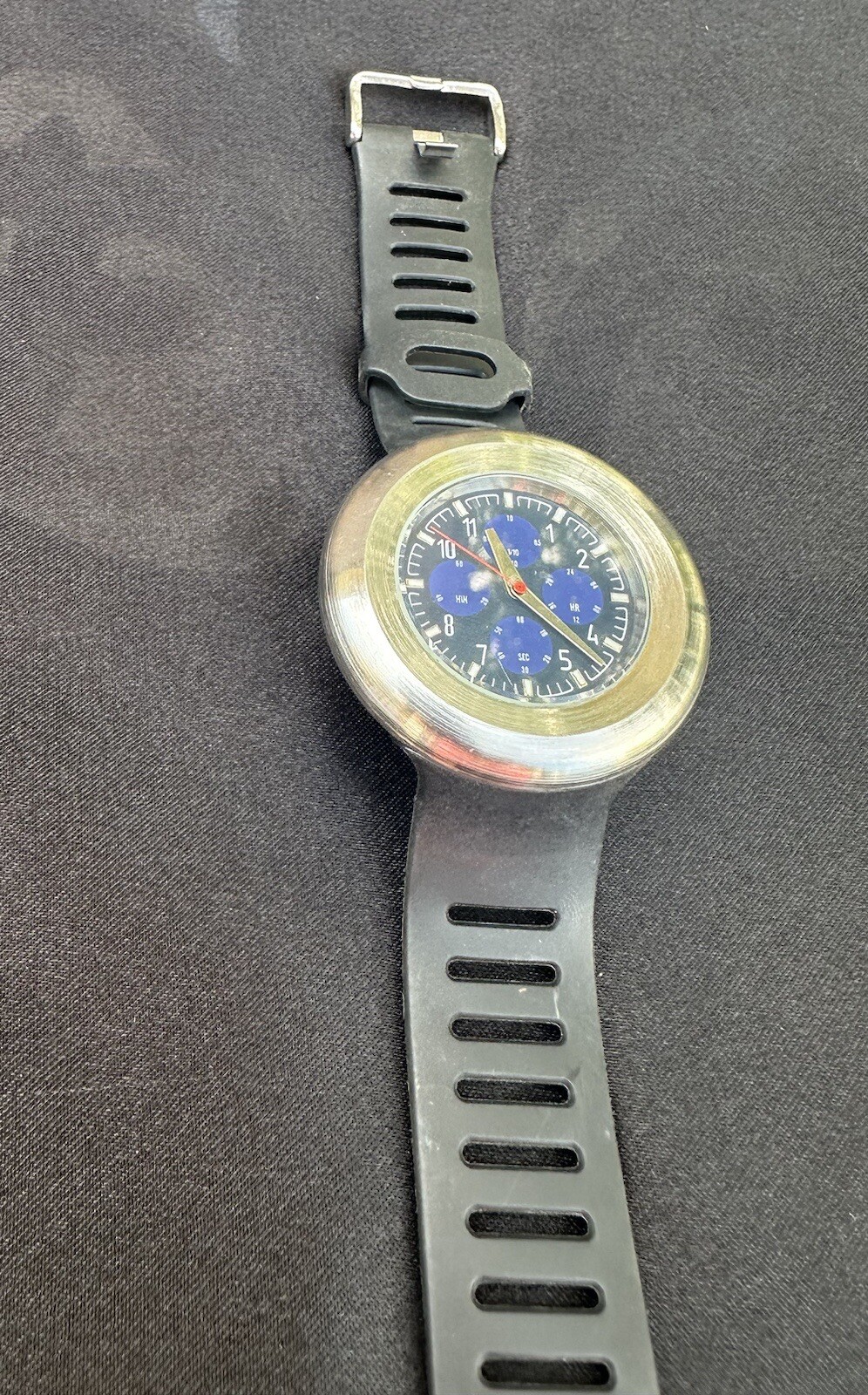 Vintage Davidoff Cool Water Watch Men’s Stainless Steel Blue Dial – Works