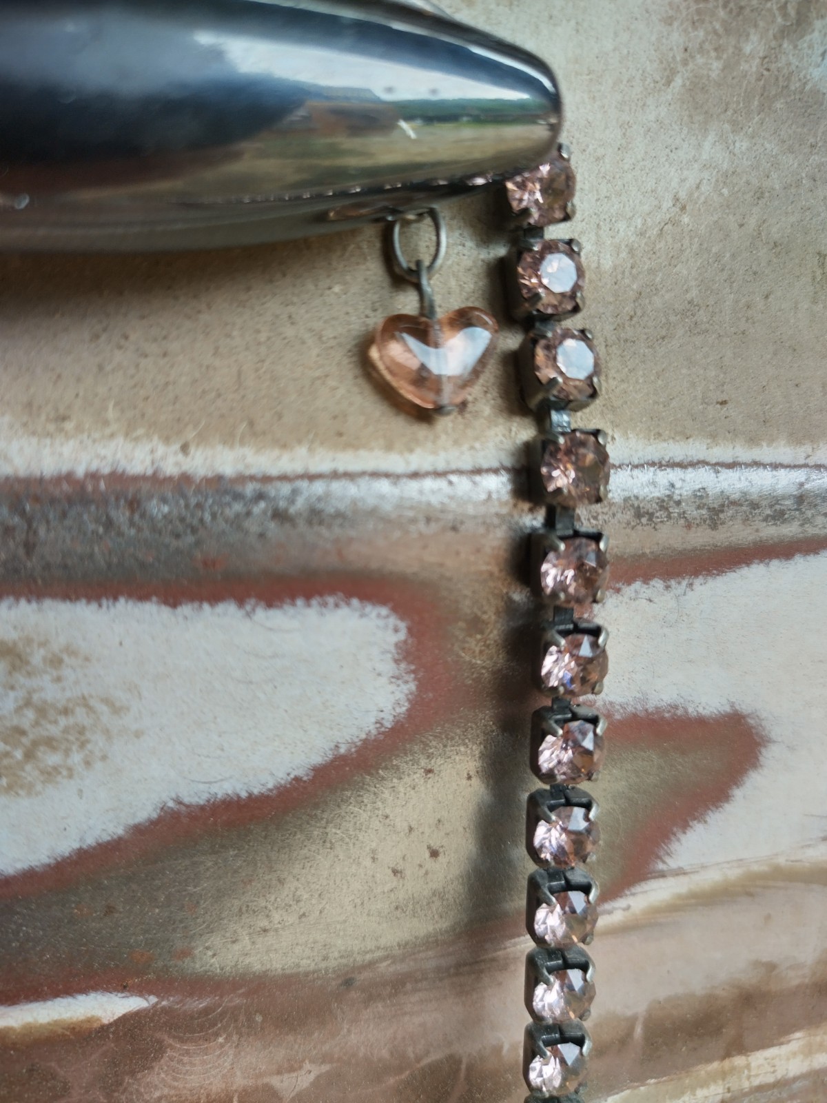 Stunning statement Sabika necklace. Light pink crystals and turquoise.