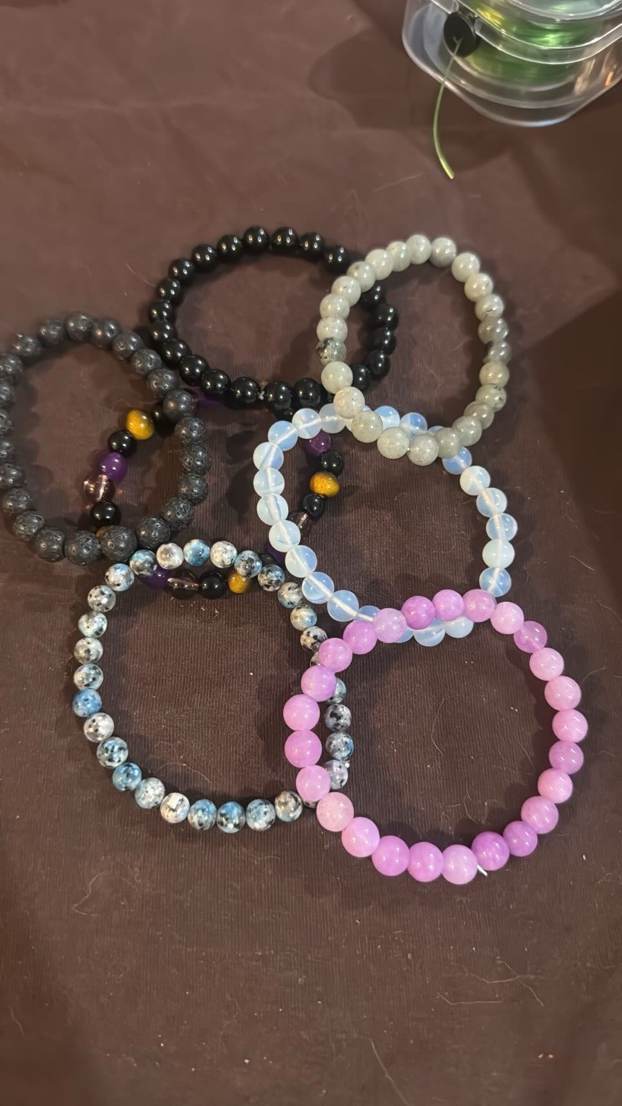 Mixed Jewelry Lot 50+ Multicolor Beaded Stretch Bracelets Mixed Materials