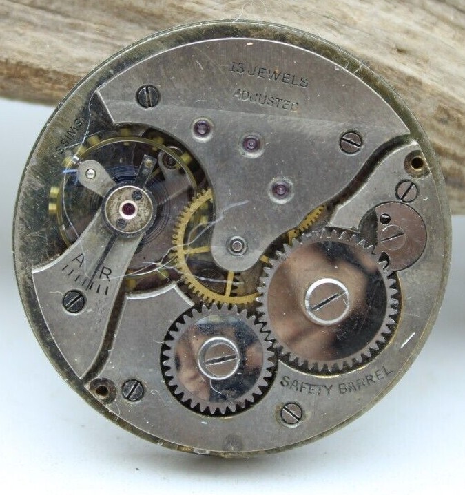 CIVITAS SWISS POCKET WATCH MOVEMENT 39.7mm DIAMETER FOR REPAIR (T3K)