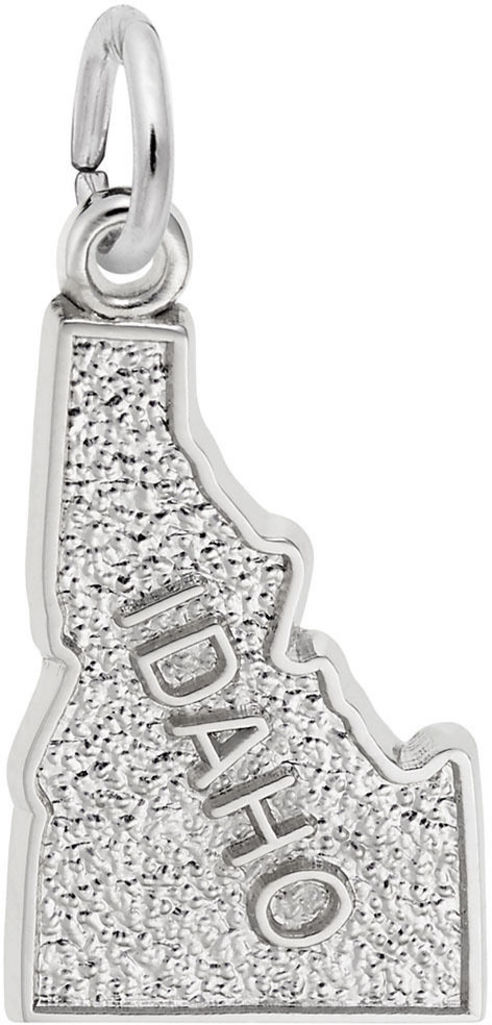 Sterling Silver Idaho Map Charm by Rembrandt
