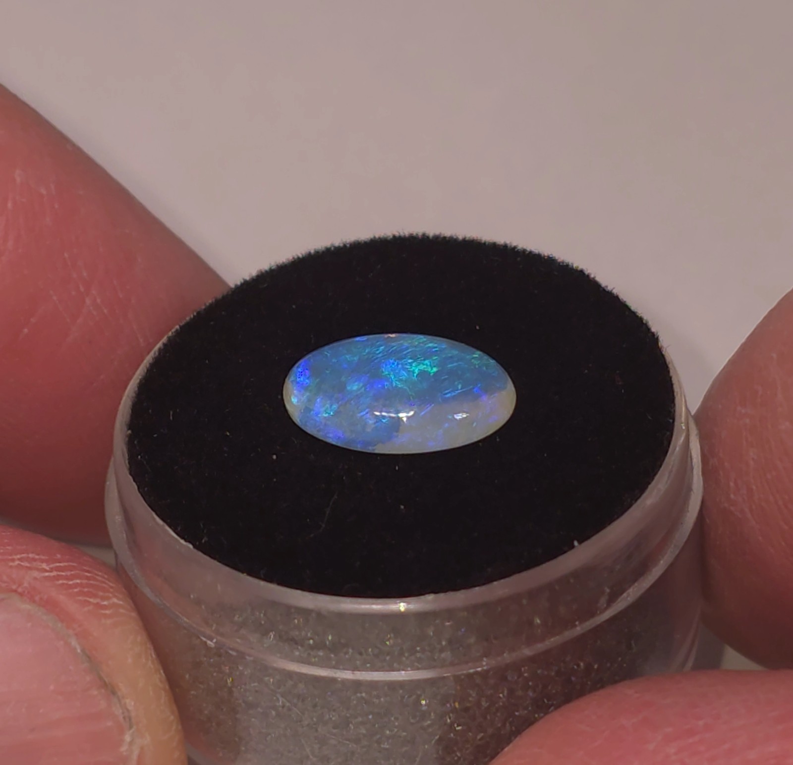 Australian Crystal Opal Oval Cabochon Natural Opal Coober Pedy 11.5 mm x 7.5 mm