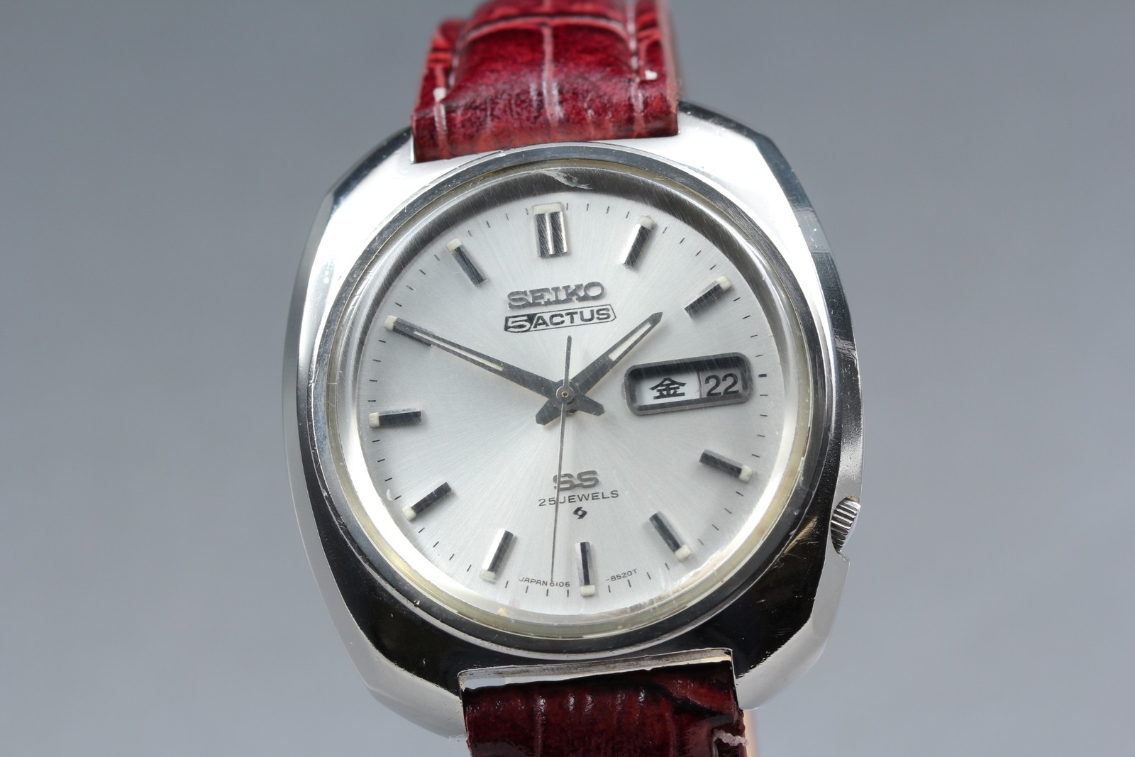 Vintage 1969 [Exc+5] SEIKO 5 ACTUS 6106-8470 Automatic 25J Kanji Men’s Watch
