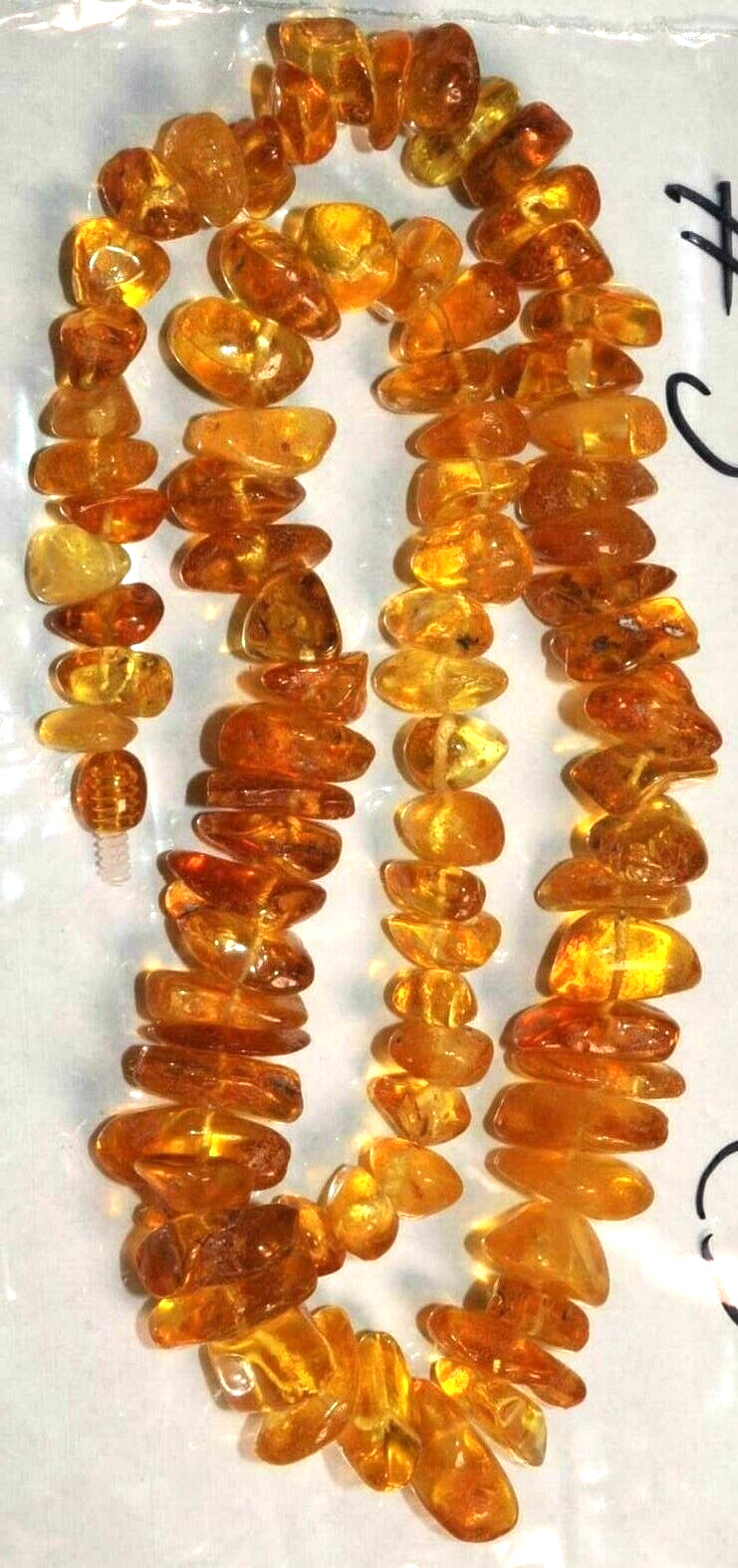 ✅51 cm =46gr RUSSIAN SOVIET BALTIC AMBER BEAD NECKLACE 琥珀 BRACELET STONE PENDANT