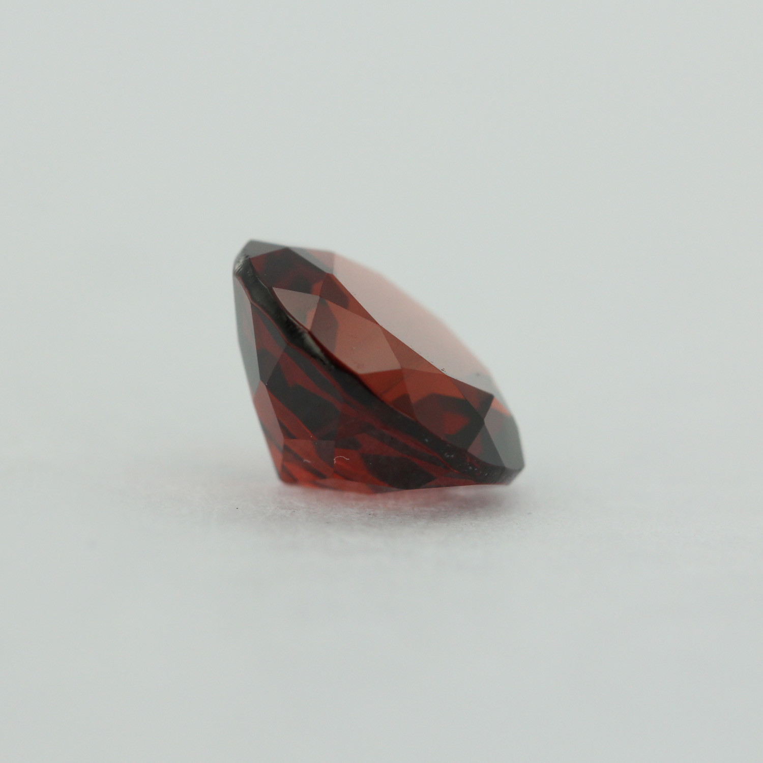 Loose Round Cut Genuine Natural Garnet Stone Single Almandine Red Birthstone
