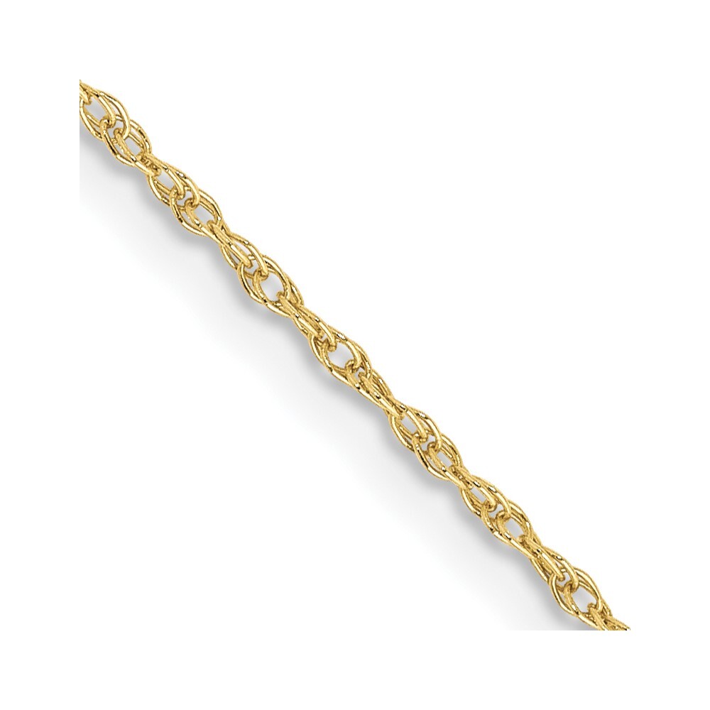 14″ 10K Yellow Gold .8mm Lite-Baby Rope Chain Necklace