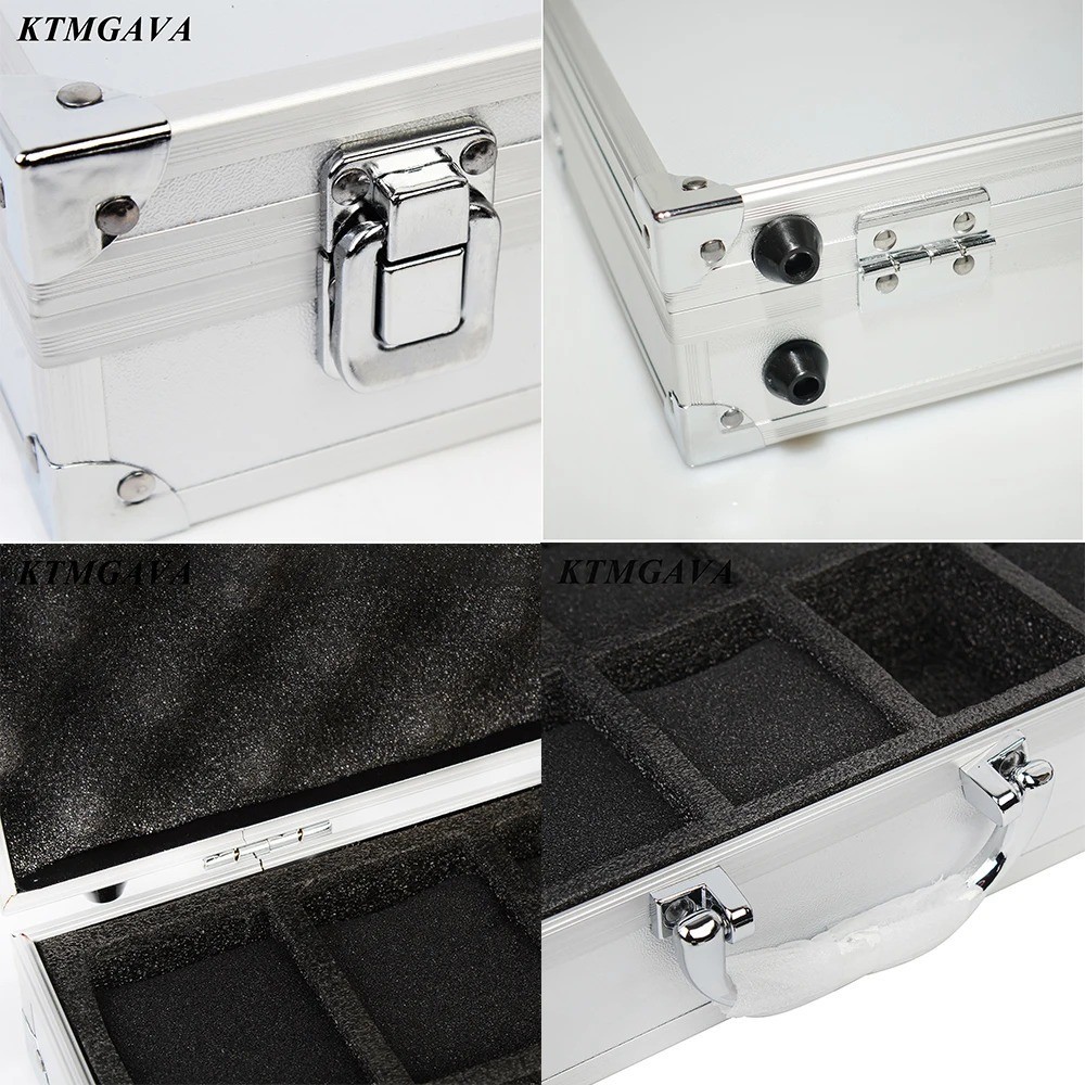 10/12/18 Slots Locking Watch Display Briefcase W/ Anti-Sleek Pads Box Jewellery