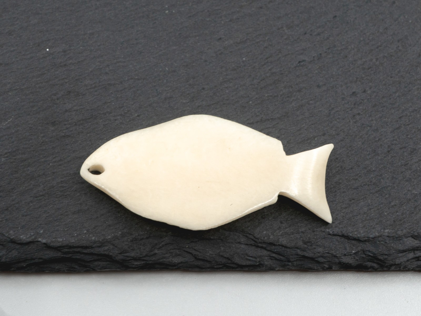 Hand-Carved Bone Halibut Fish Pendant – Fishing Ocean Beach Jewelry