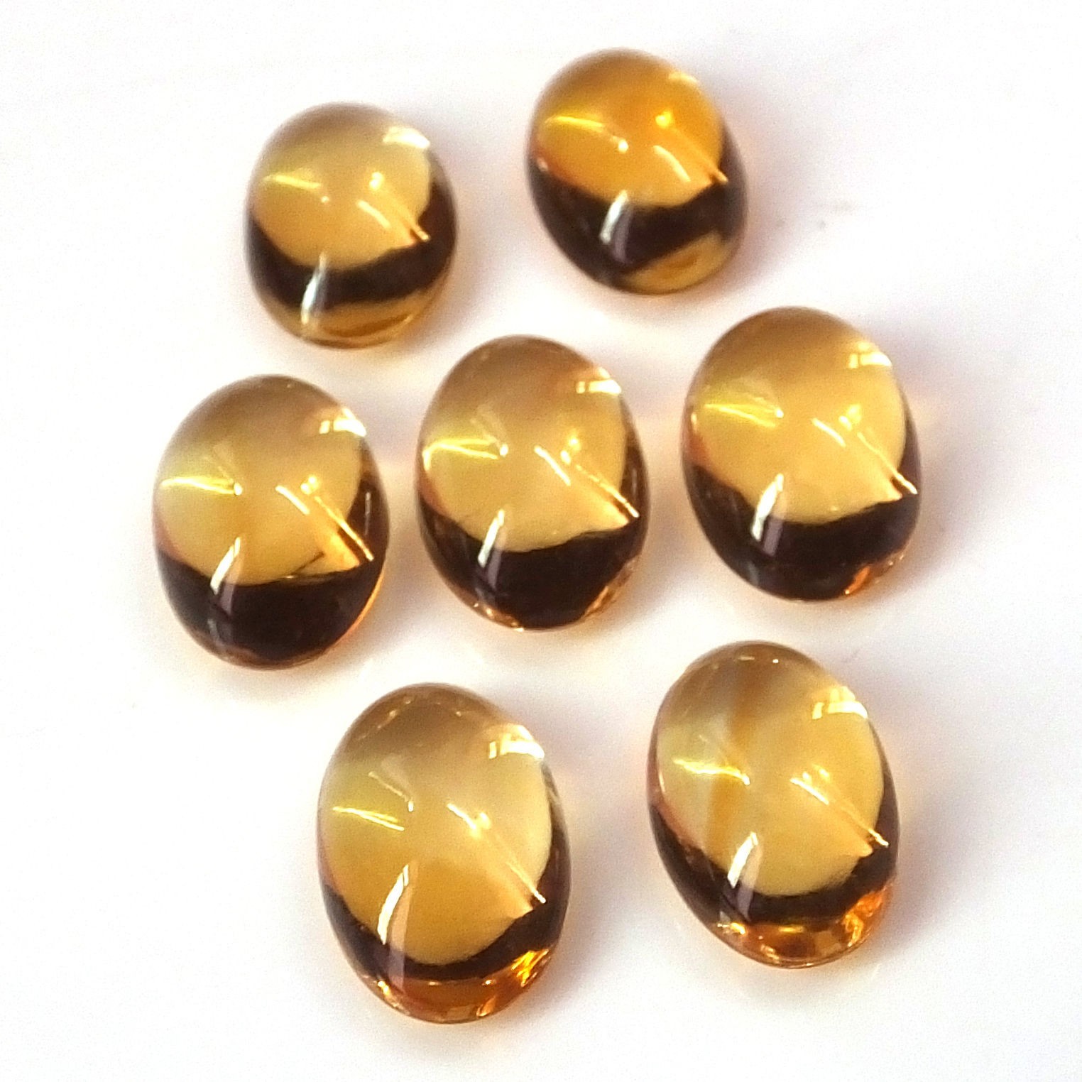 5x7mm Citrine Oval Cabochon Natural Loose Gemstone