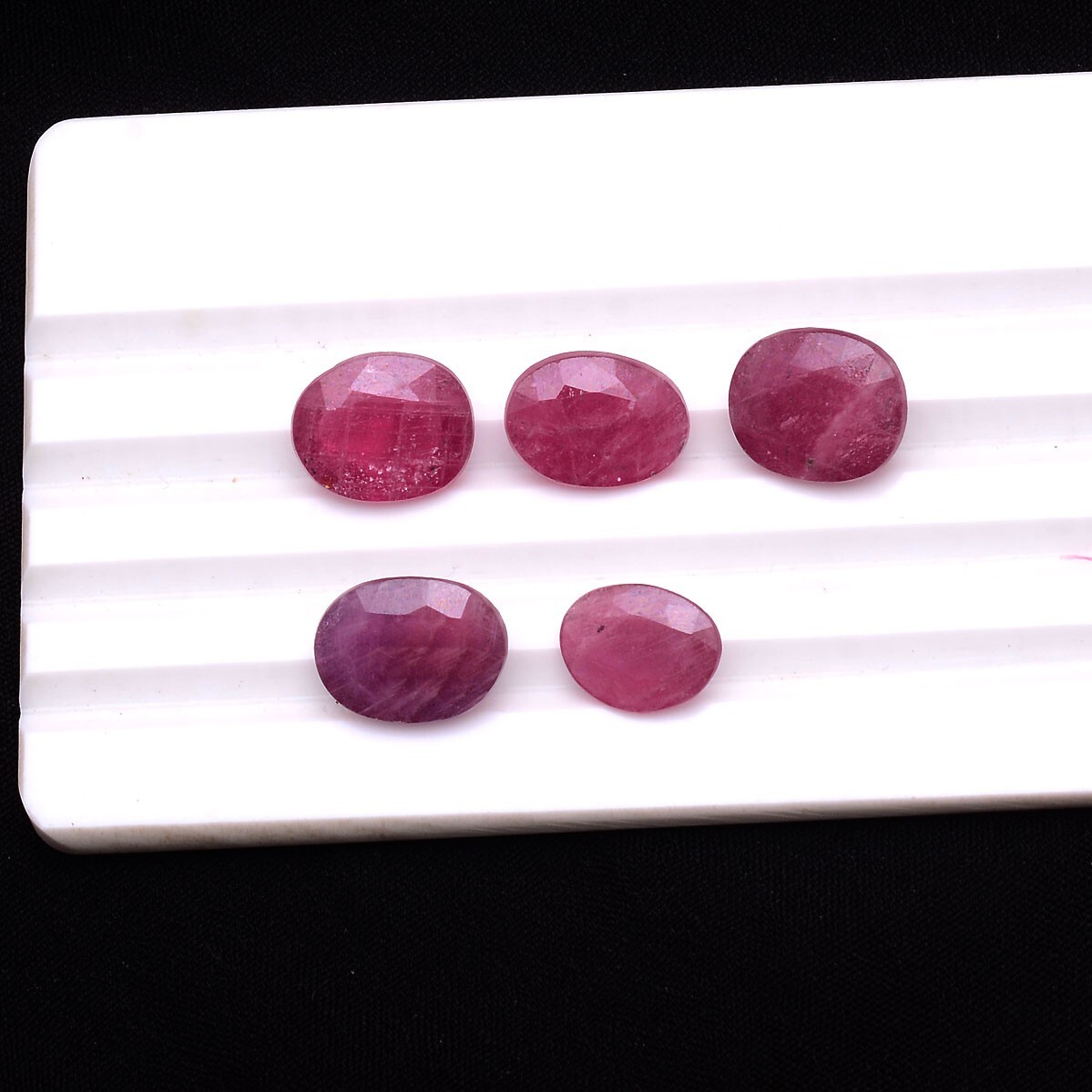 5 Pcs Natural African Ruby Oval Cut 10mm-12mm Stunning Huge Loose Gemstones Lot