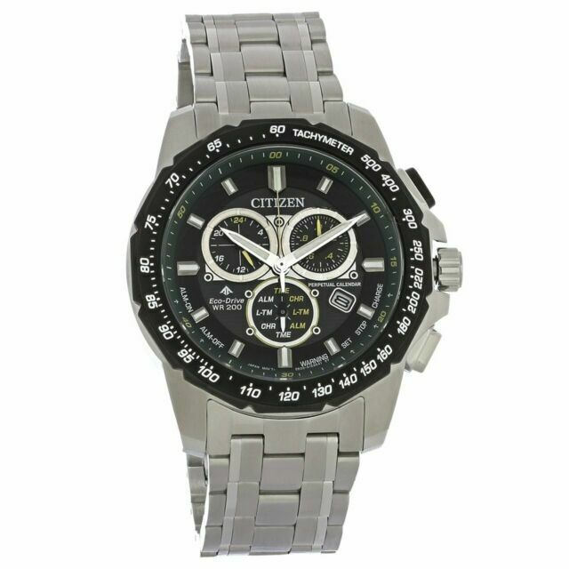 New Citizen Promaster MX Eco-Drive Men’s Chronograph Racer Watch 43MM BL5578-51E