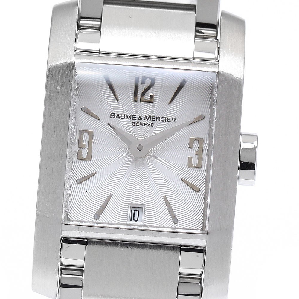 Baume & Mercier Diamant 65488 Date Silver Dial Quartz Ladies Watch_934678
