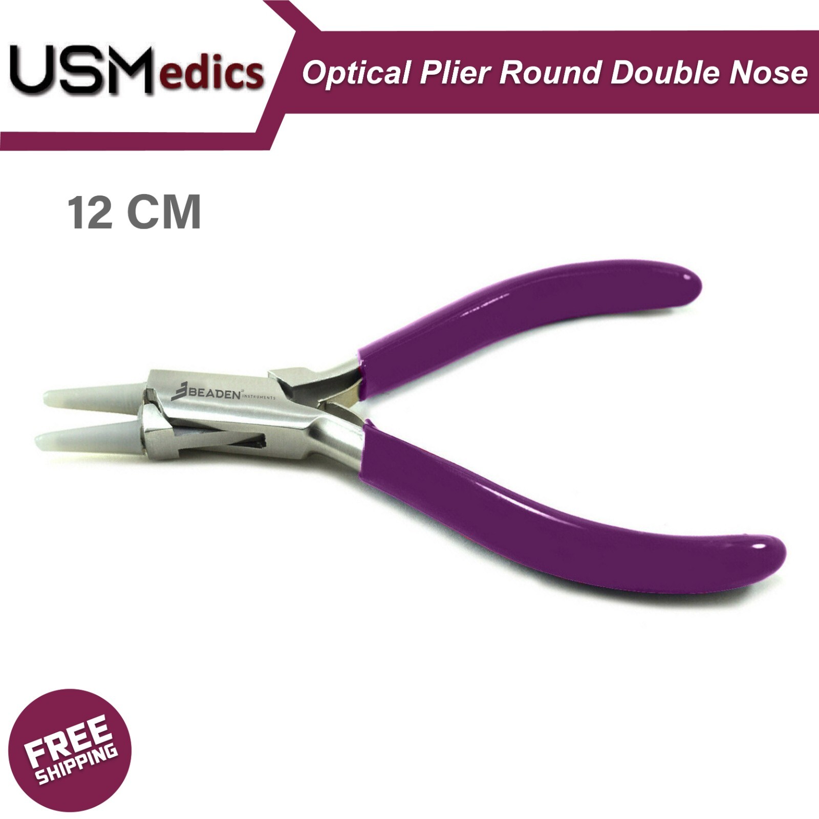 Optical Jewelry Round & Flat Nose Pliers Nylon Jaw Hand Instruments NEW BEADEN®