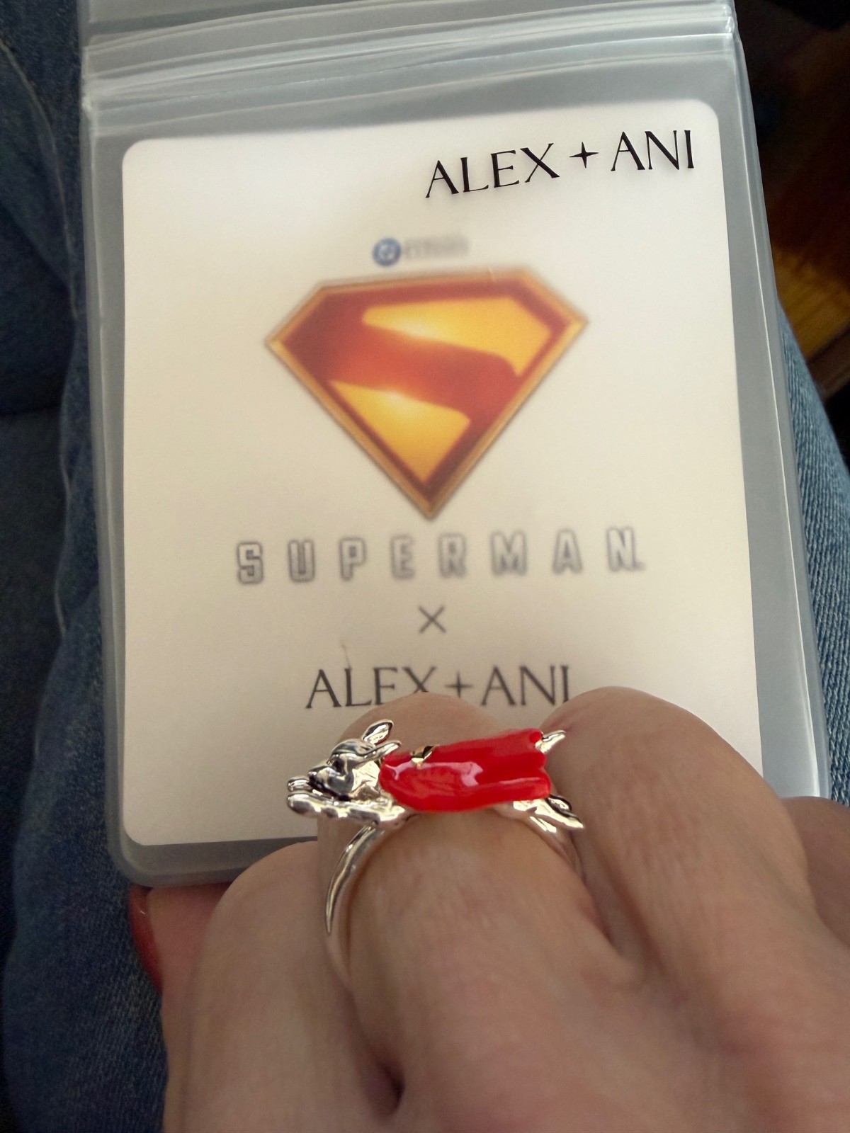 NEW ~ Alex + Ani SUPERMAN Krypto The Superdog Silver Ring, Size 7 – NWT
