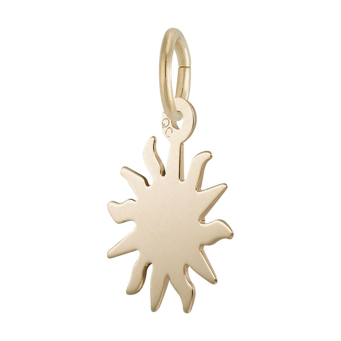 Sunburst Charm by Rembrandt 10K or 14K Gold or Sterling Silver