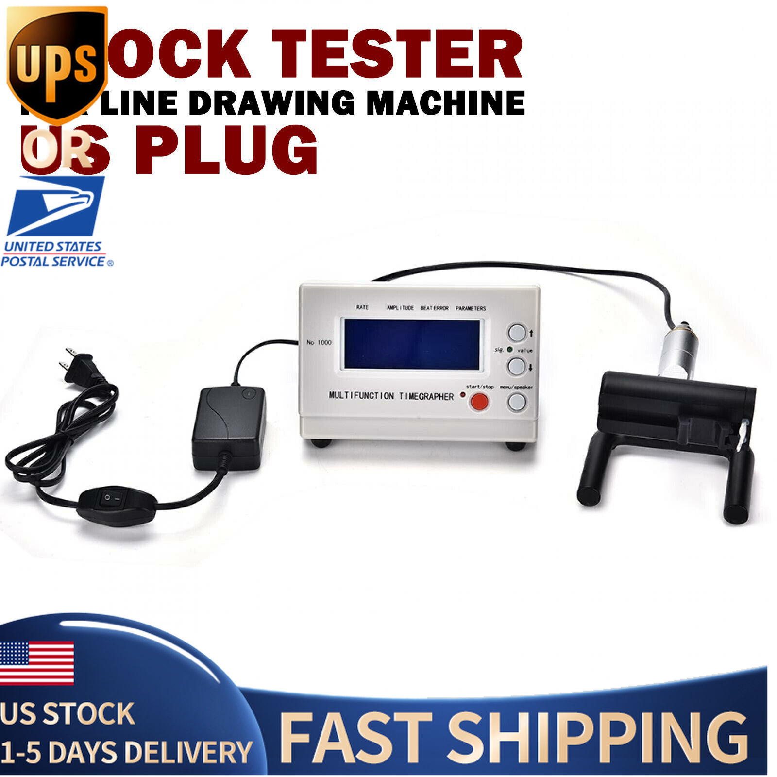 No.1000 Mechanical Watch Timing Tester Timegrapher Multifunction Machine ToolvP9