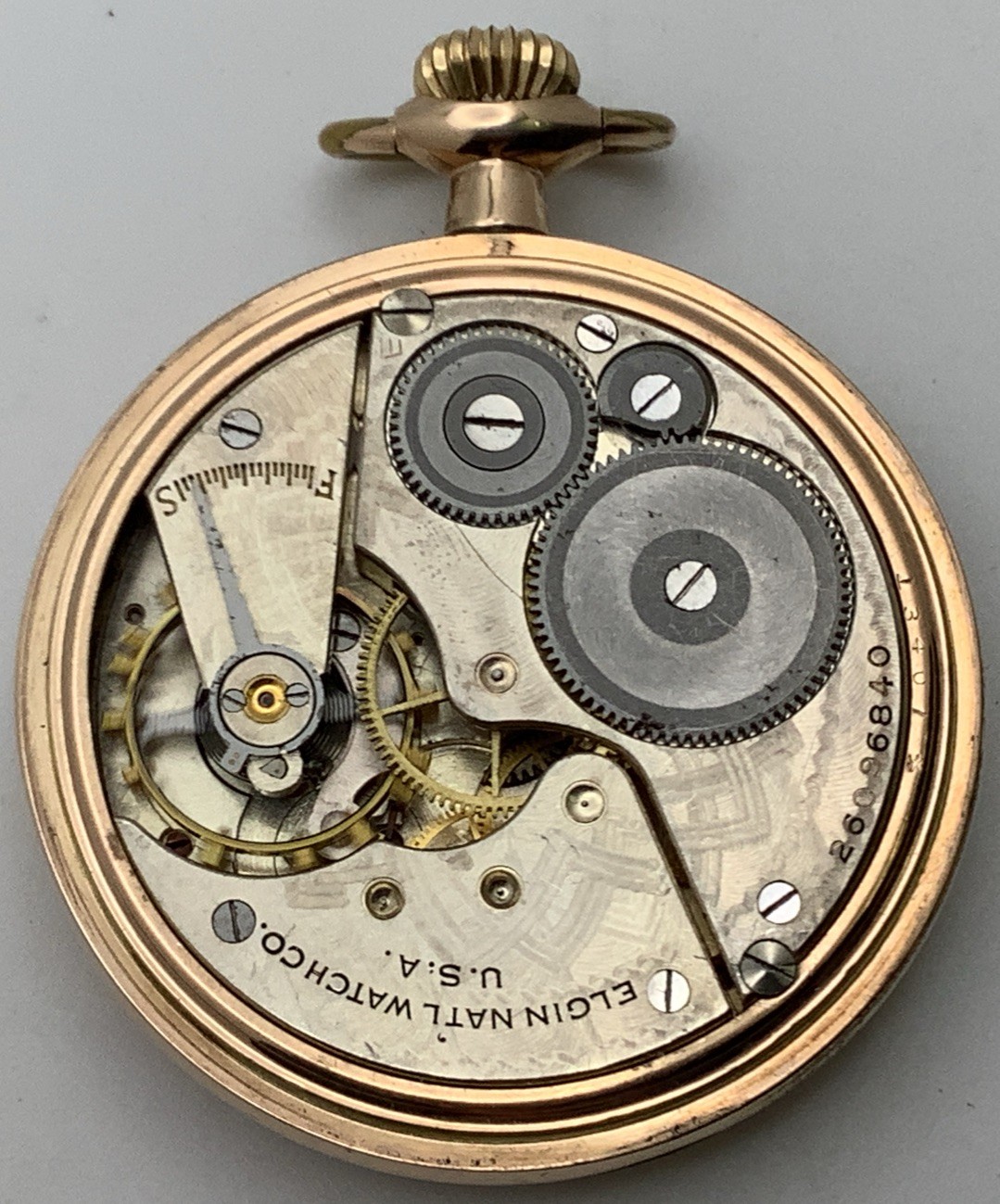 1924 Elgin Grade 291 16s Model 7 7J Gold Filled Pocket Watch RUNS