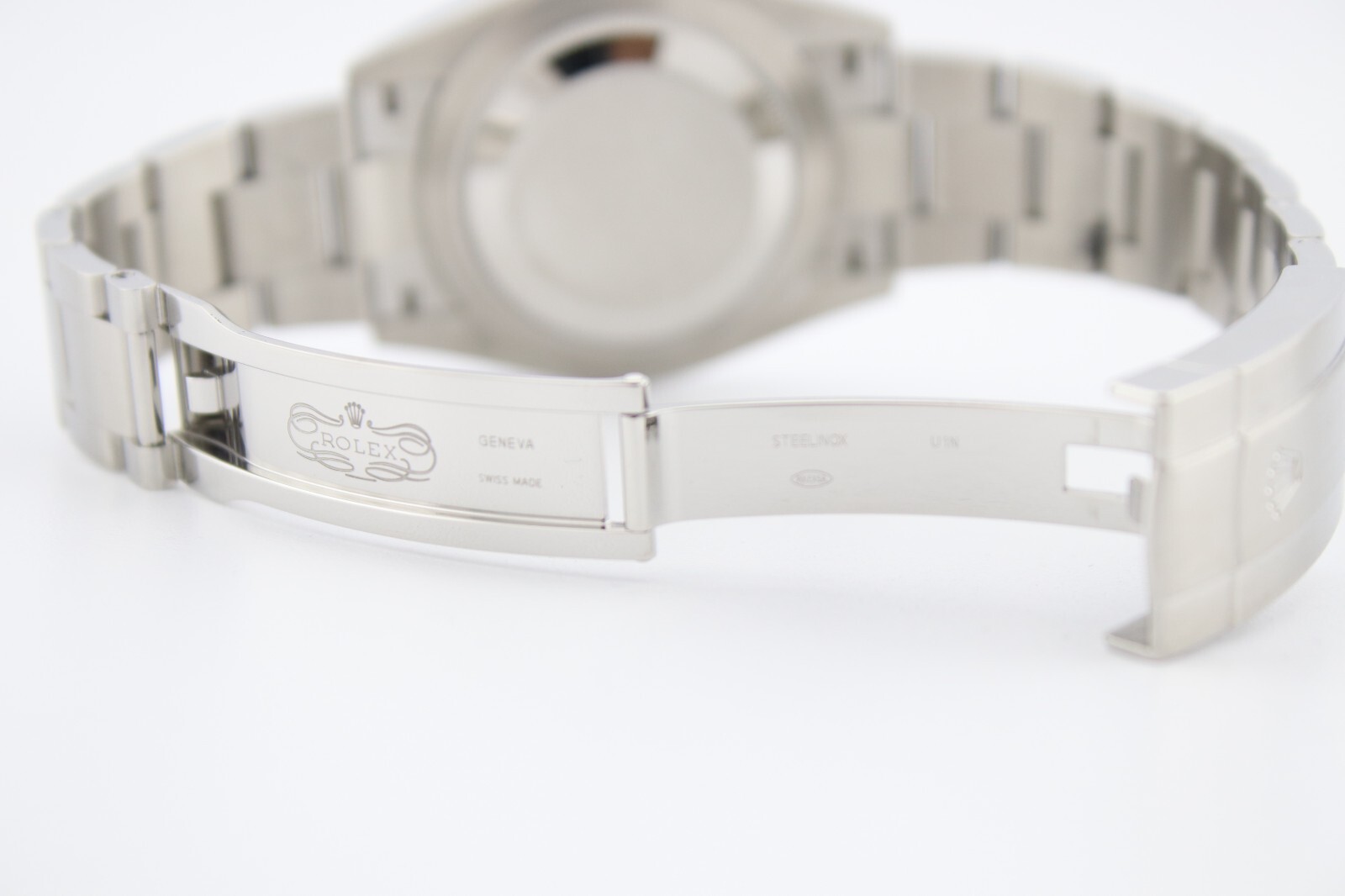 Rolex 124300 Oyster Perpetual 41mm Custom Coral Red Dial