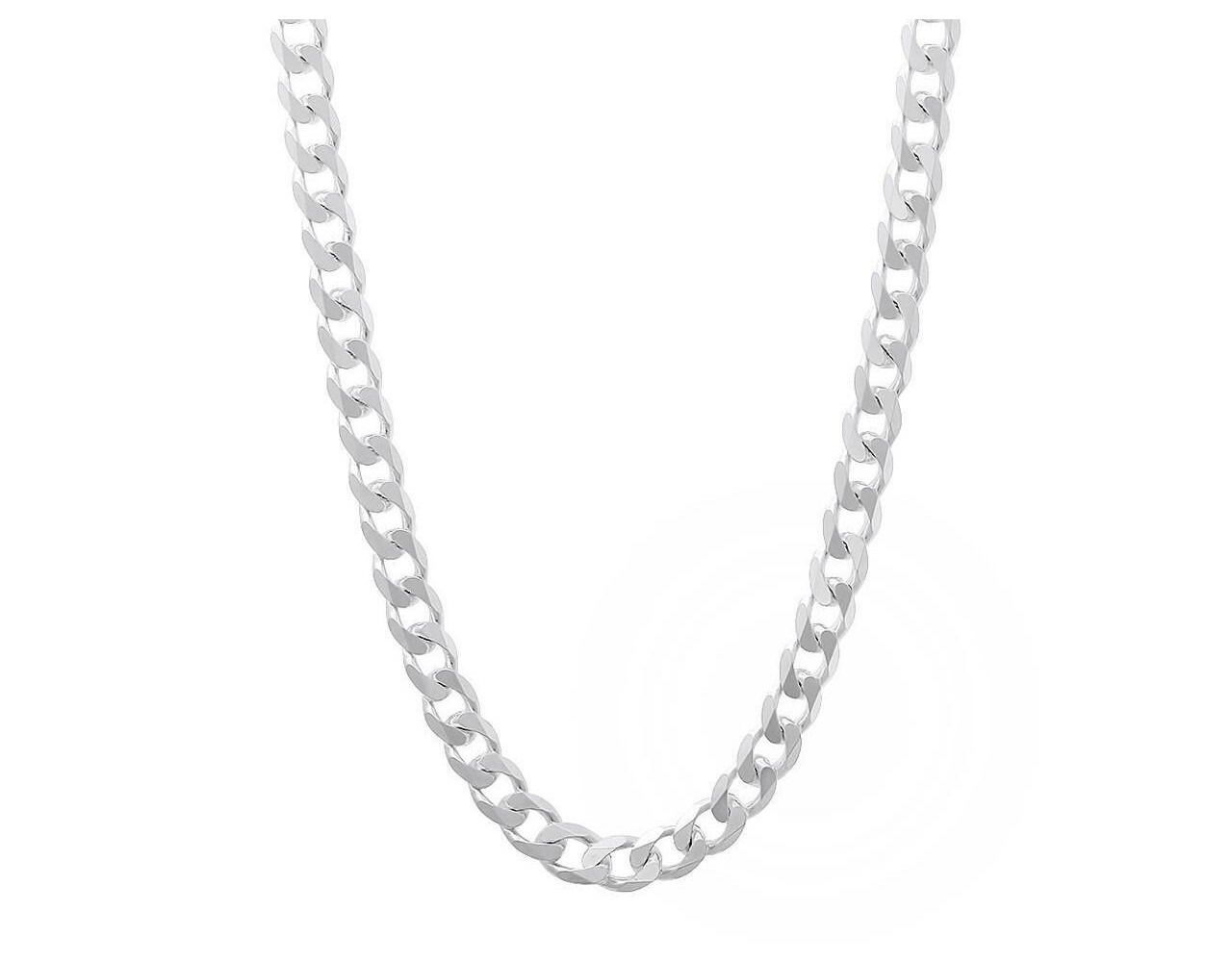 Verona Jewelers 925 Sterling Silver 3.5MM, Curb Cuban Link Chain Necklace Unisex