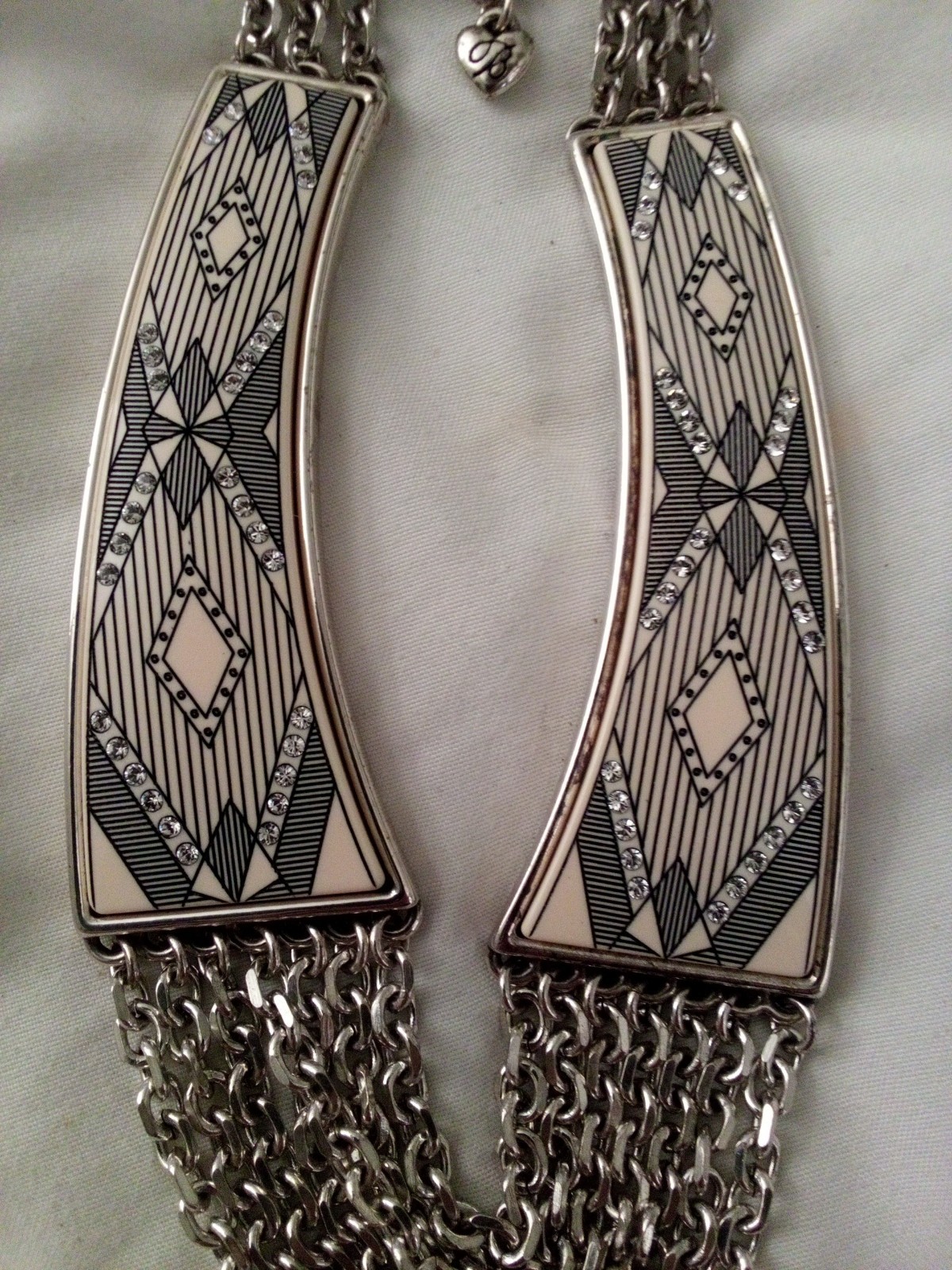 Brighton “KENYA” Collar Necklace Silver Rhinestone