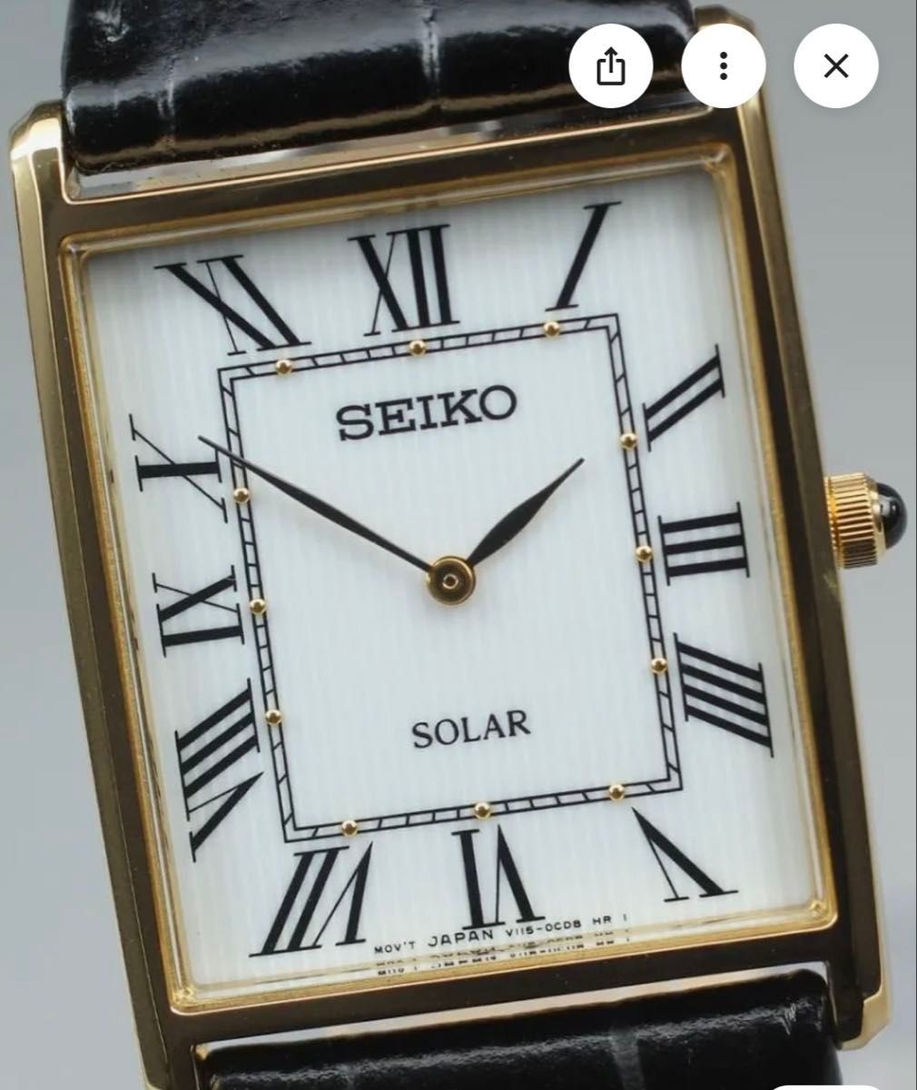 Seiko wristwatch analog display Japanese quartz black watch SUP880 men s