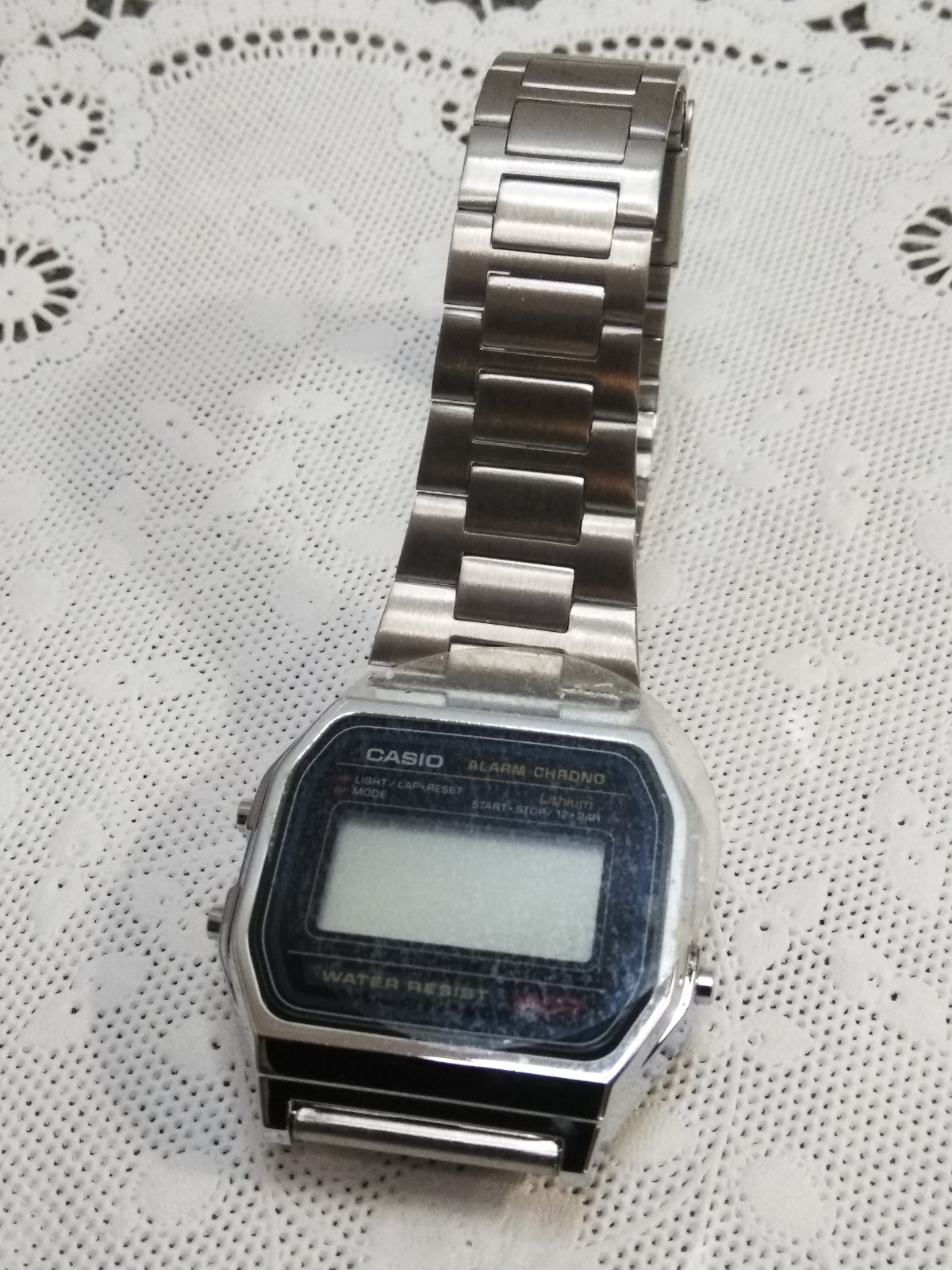 CASIO A158W-1 Unisex Classic Silver Digital A158 Sport Watch WR 30M NEW