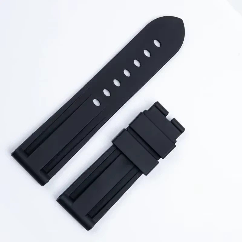 22mm 24mm FKM Fluoro Rubber Watch Band Watch Strap Fits Panerai PAM616/441/312
